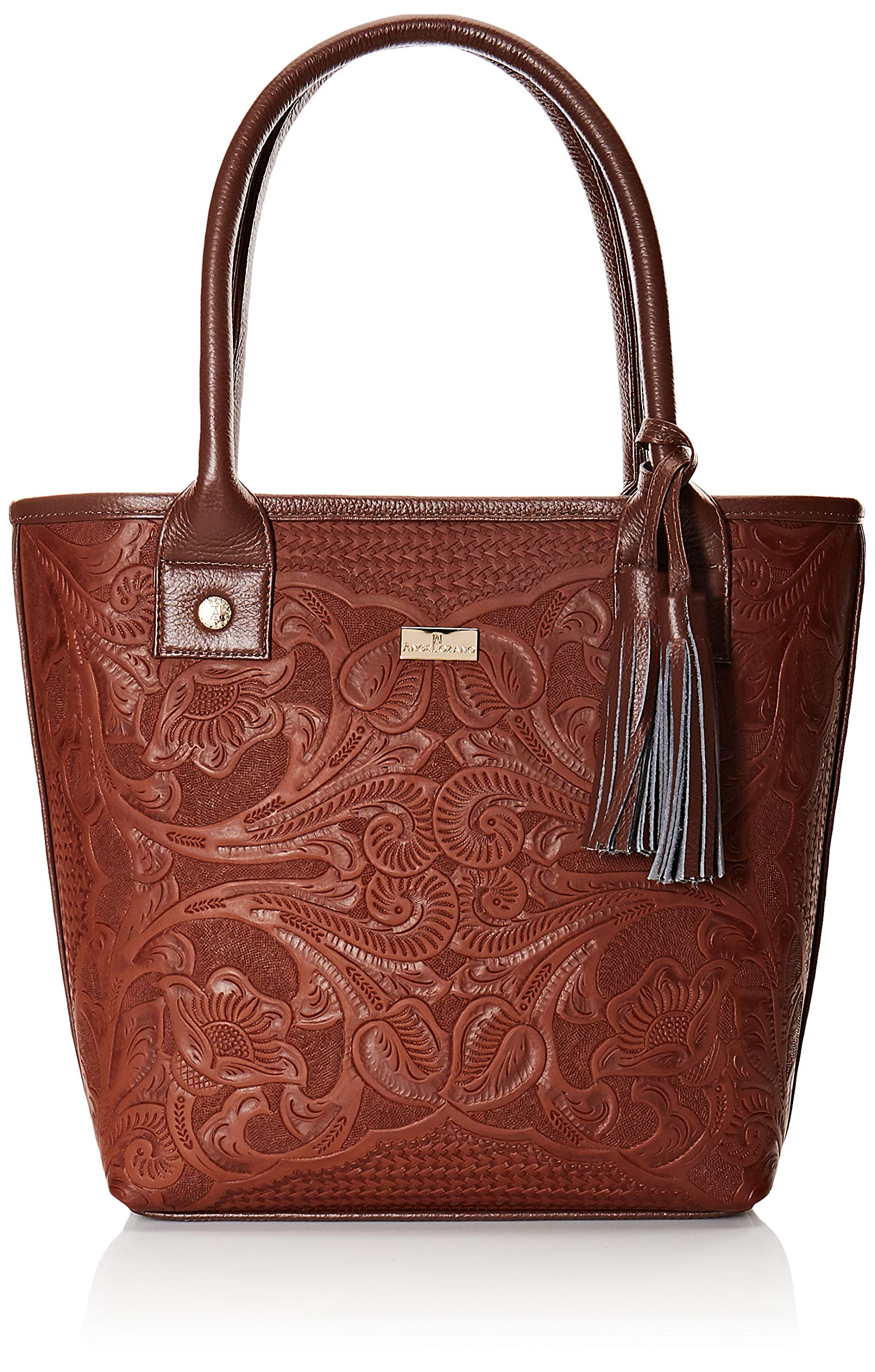 Handmade Leather Tote Bag for Women - Engraved Soraya Model - Stylish & Durable Shoulder Bag for Work, Travel & Everyday Use