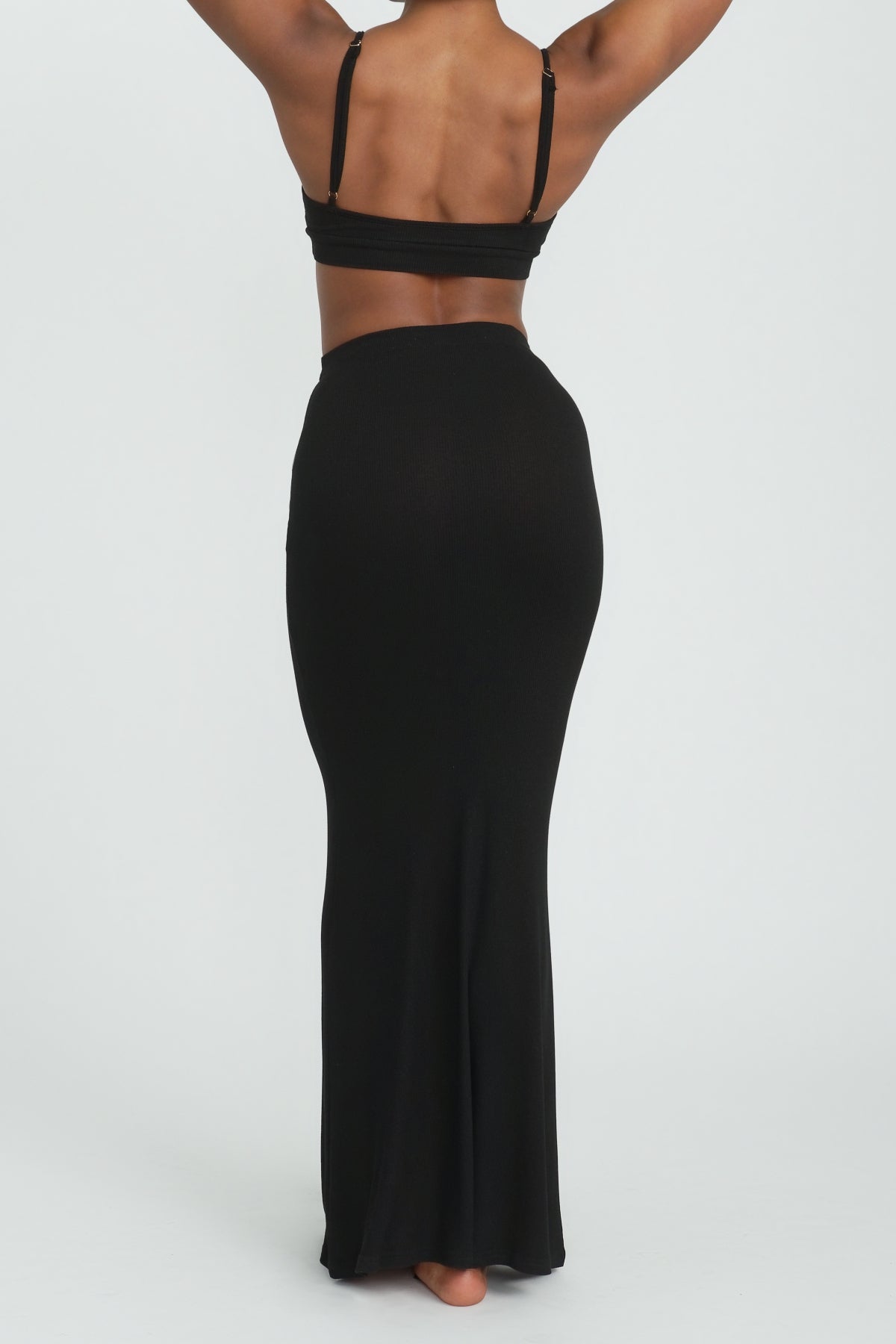 Dom Maxi Skirt Jet Black - Flowy Long Maxi Skirt for Women | Perfect for Beach, Vacation & Summer Outfits