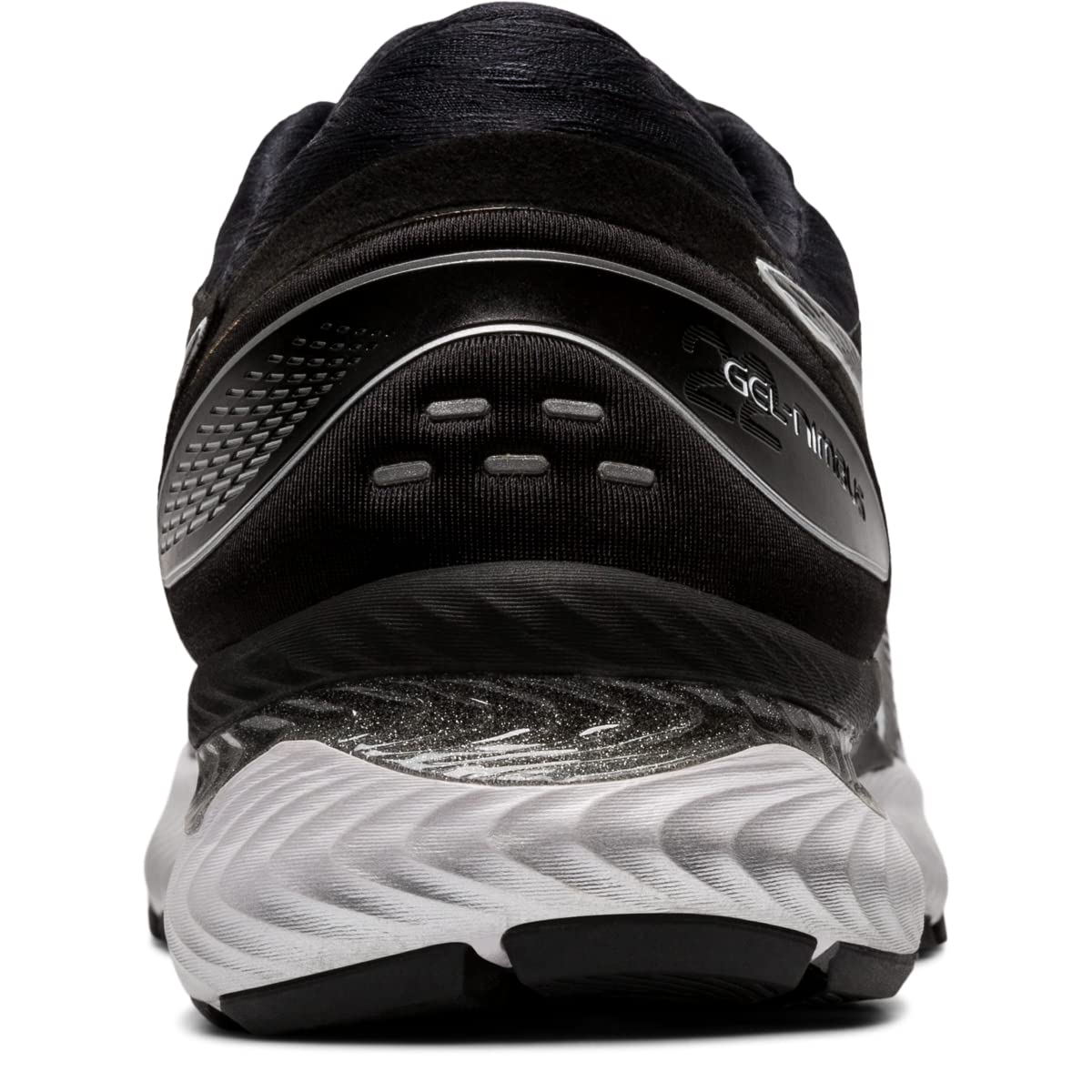 ASICS Gel-Nimbus 22 Running Shoes for Men - White/Black - Size 7 D (M) - Cushioned Comfort for Long Distance Running & Marathon Training