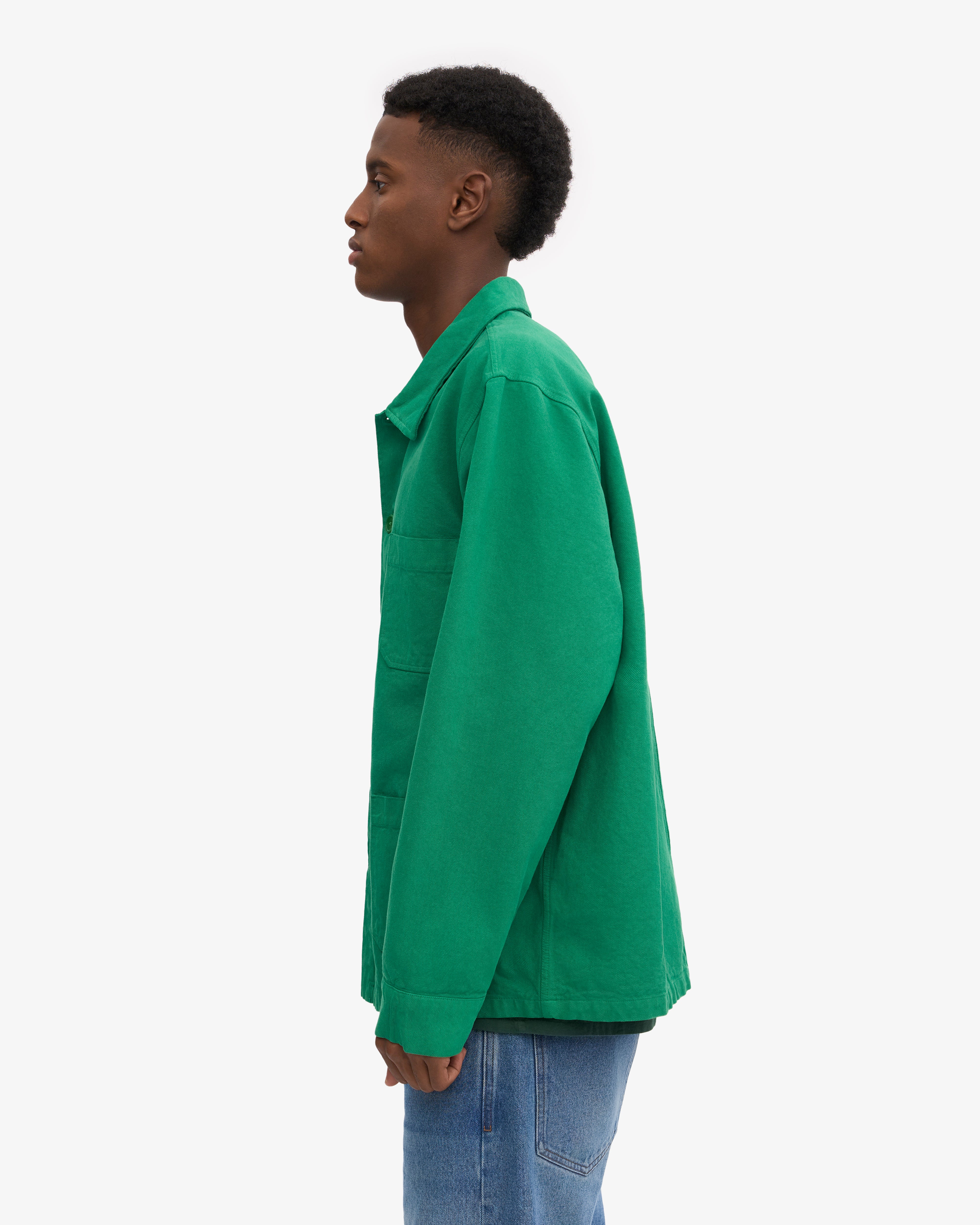 Organic Workwear Jacket for Men & Women | Kelly Green Eco-Friendly Jacket | Durable Outdoor Work Jacket for Construction, Farming & Casual Wear