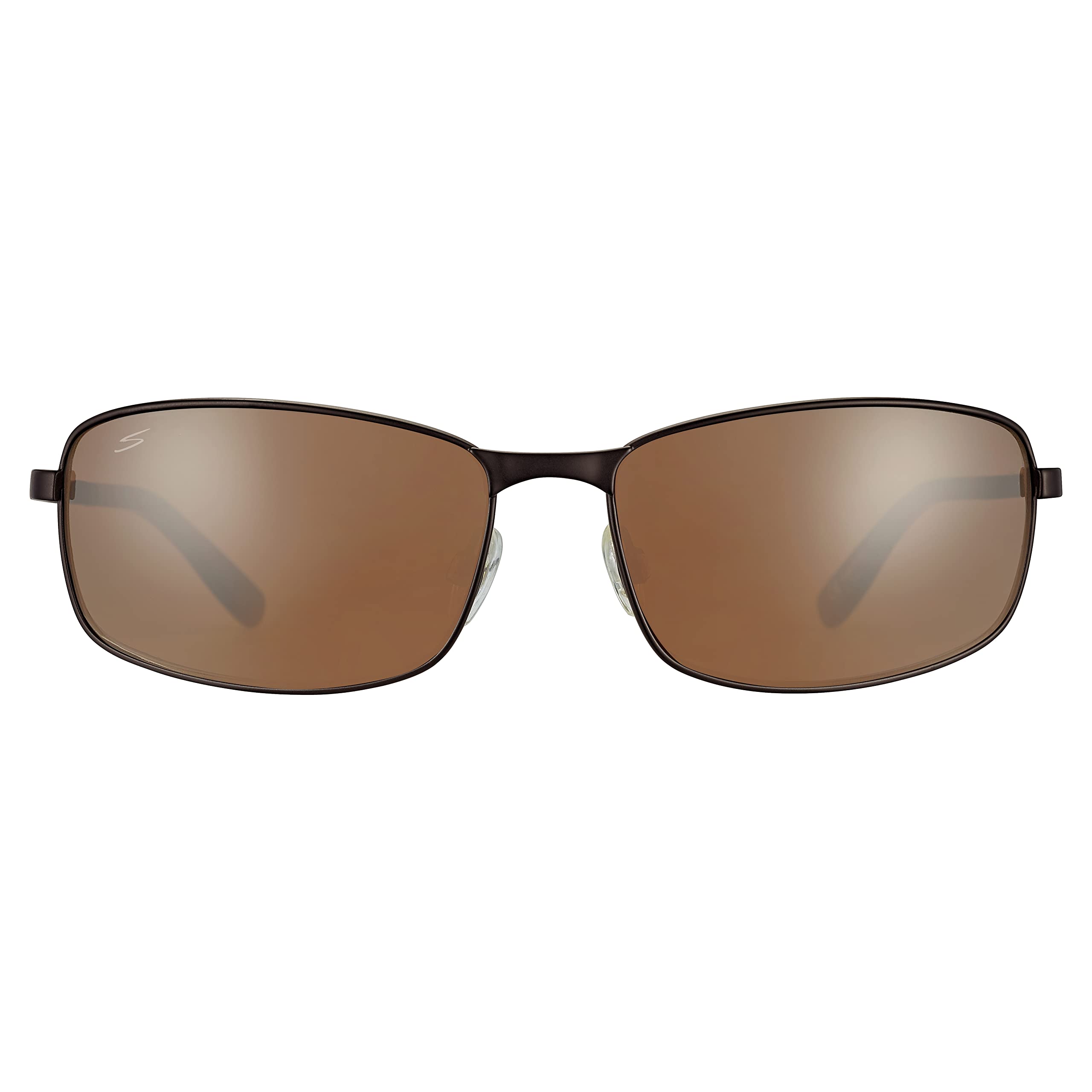 Serengeti VARESE 2.0 Polarized Sunglasses for Men - Brushed Brown Large Frame Driving Glasses - UV Protection Sport Eyewear for Outdoor Activities, Golf & Road Trips
