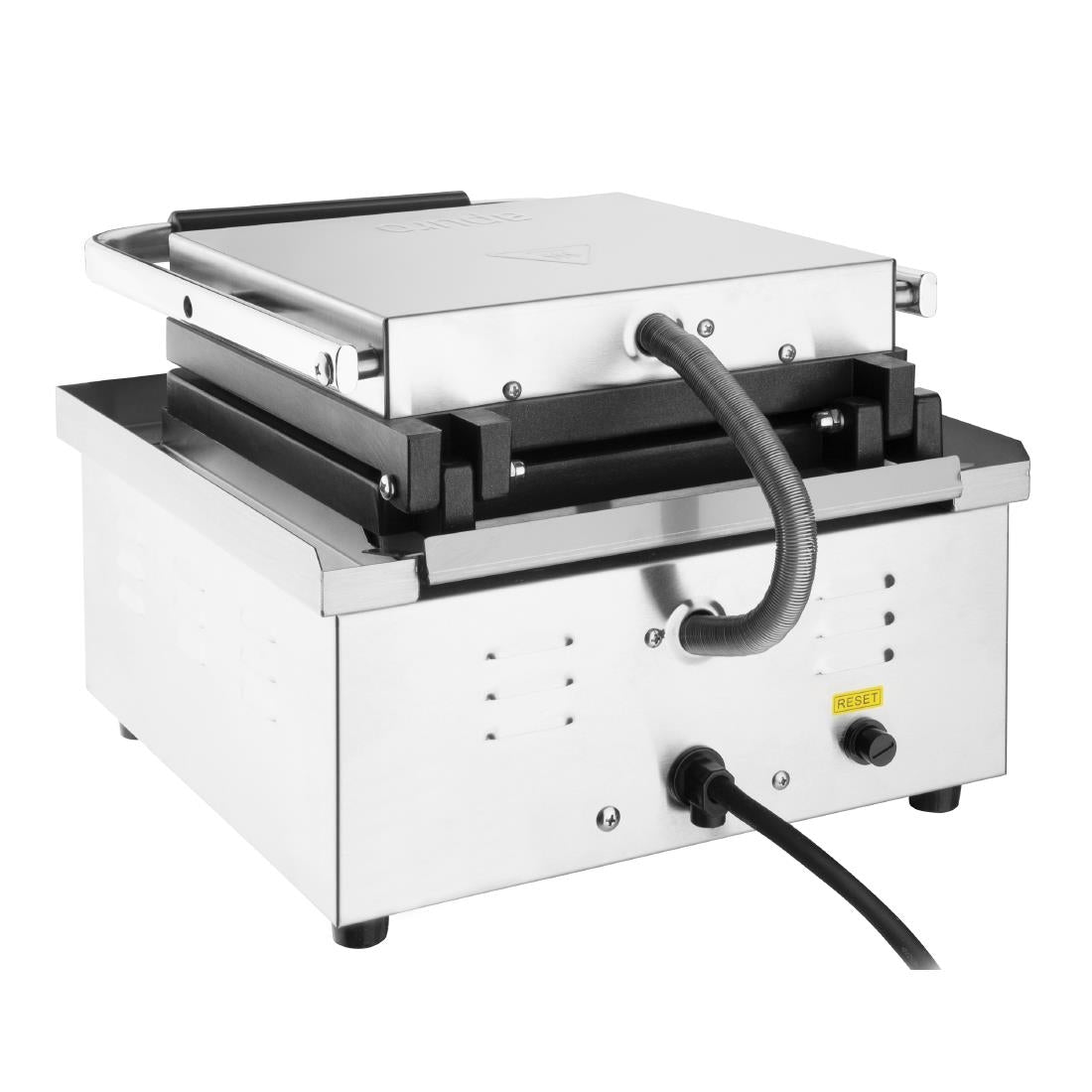 Apuro Commercial Waffle Maker - Heavy Duty Stainless Steel Belgian Waffle Iron with Adjustable Temperature - Perfect for Restaurants, Cafes, and Breakfast Catering Businesses