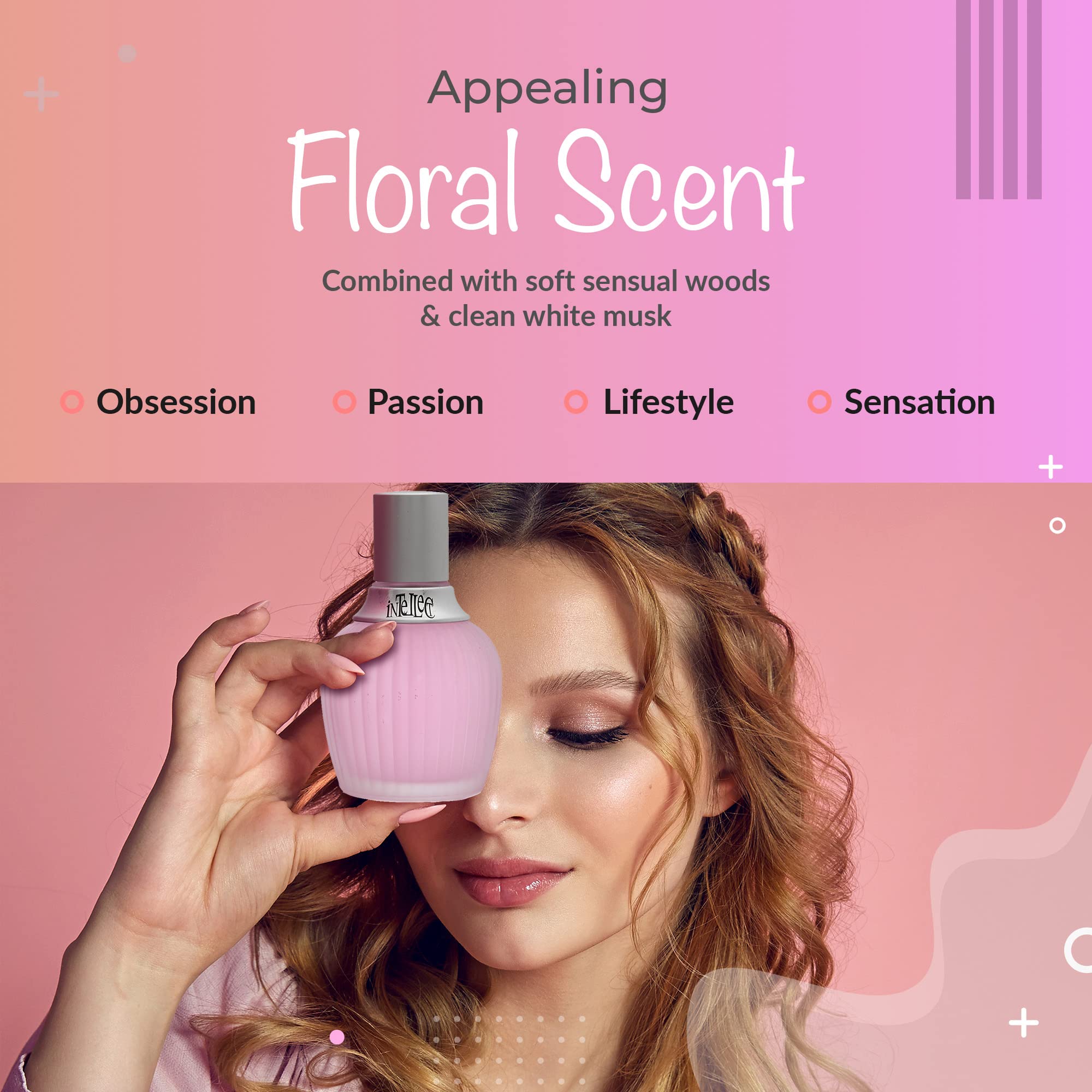 Women's Floral Perfume - Inspired by Flowerbomb Dew Eau de Parfum | Rose, Pear, Musk & Amber Scent | Fresh, Soft & Delicate Fragrance for Women | 3.4 fl oz / 100 ml | Perfect for Date Nights, Office Wear & Special Occasions