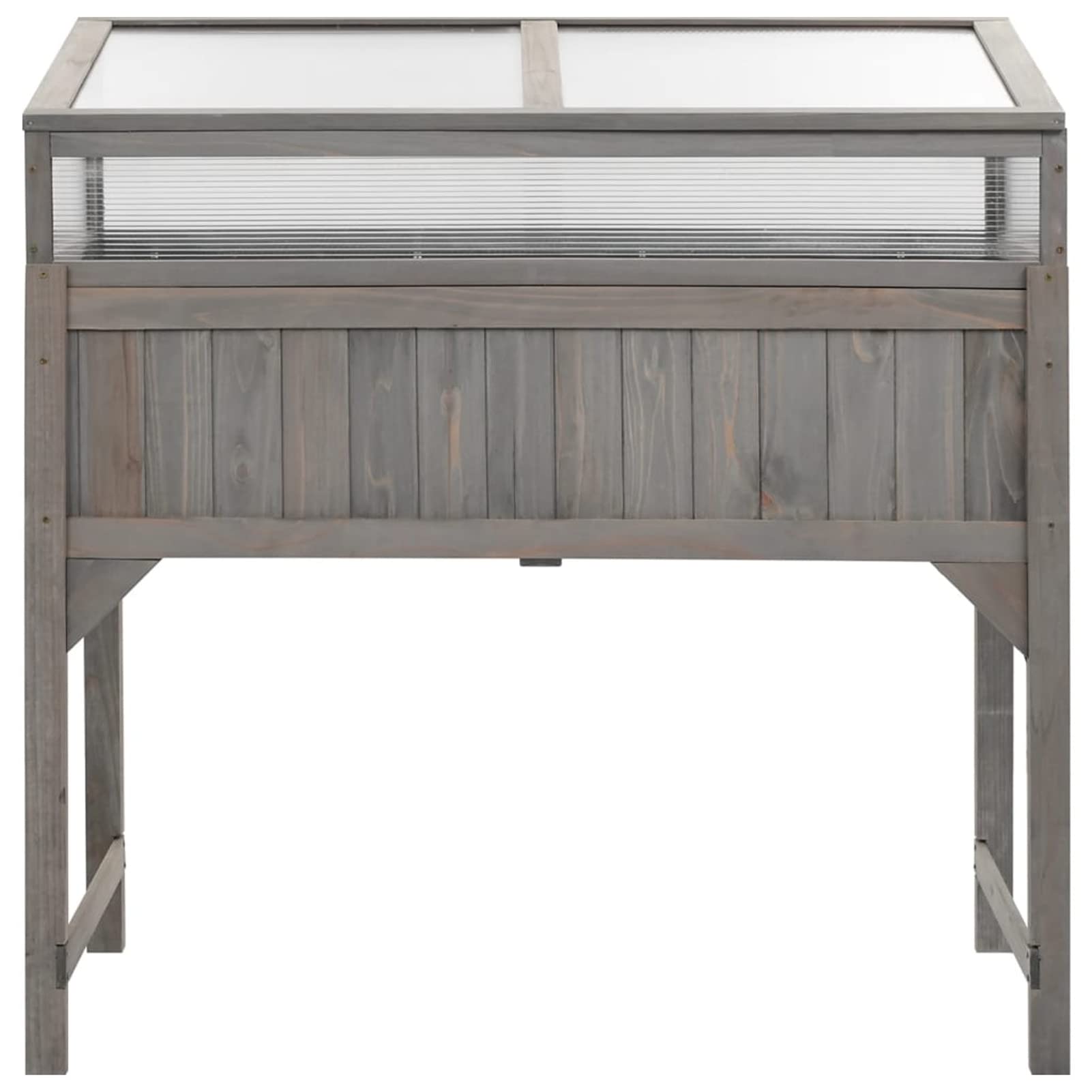 Galvanized Raised Garden Bed Planter with Greenhouse Cover 43.3