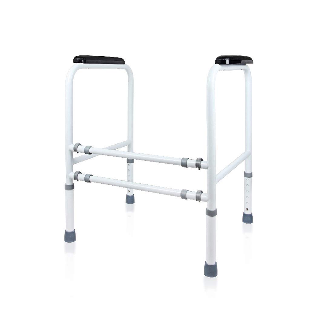 Adjustable Carbon Steel Toilet Safety Frame - Anti-Slip Handicap Grab Bar for Elderly & Disabled - Bathroom Mobility Aid for Seniors (Ideal for Post-Surgery Recovery & Home Care Use)