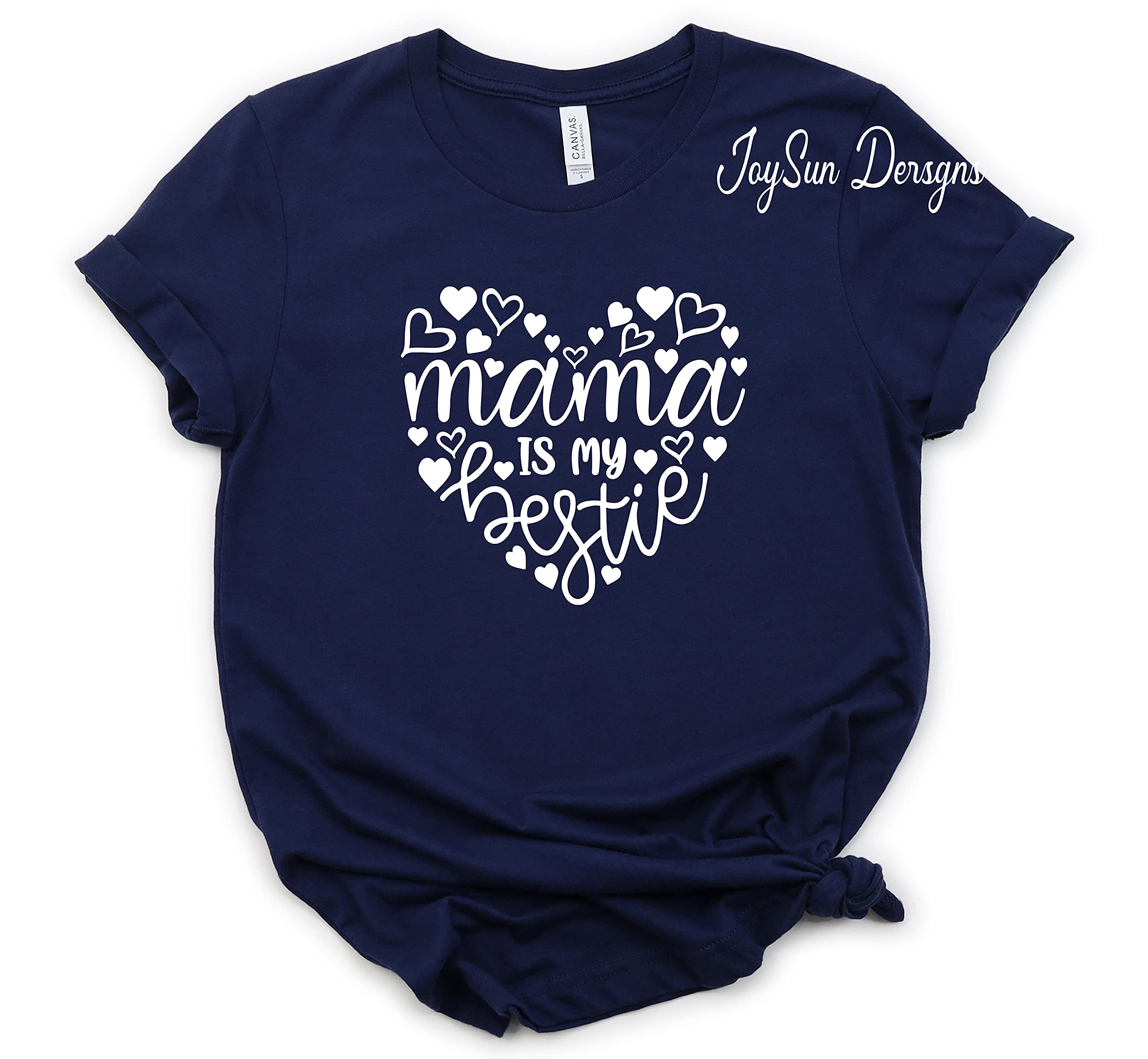 Best Mama T-Shirt - Cute 'Mama Is My Bestie' Mom Shirt for Women - Perfect Gift for Mother's Day, Birthday & Family Outfits