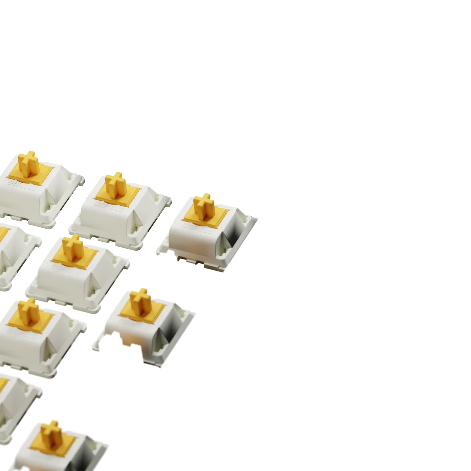 Glorious Panda Mechanical Keyboard Switches - MX Style, 100-Pack, ISO Layout - Perfect for Gaming, Typing & Custom Keyboard Builds