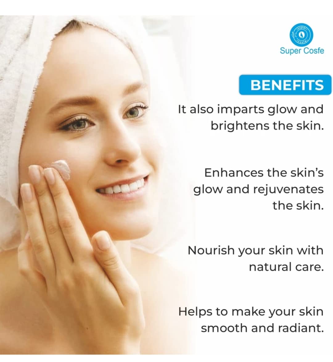 SUPER COSFE Moisturizing Cream with Aloe Vera, Vitamin E & Cocoa Butter - Hydrating Face Moisturizer for Dry Skin - Jojoba Oil Enriched, Paraben & Sulfate Free (50g) - Perfect for Daily Skincare Routine & Nighttime Hydration