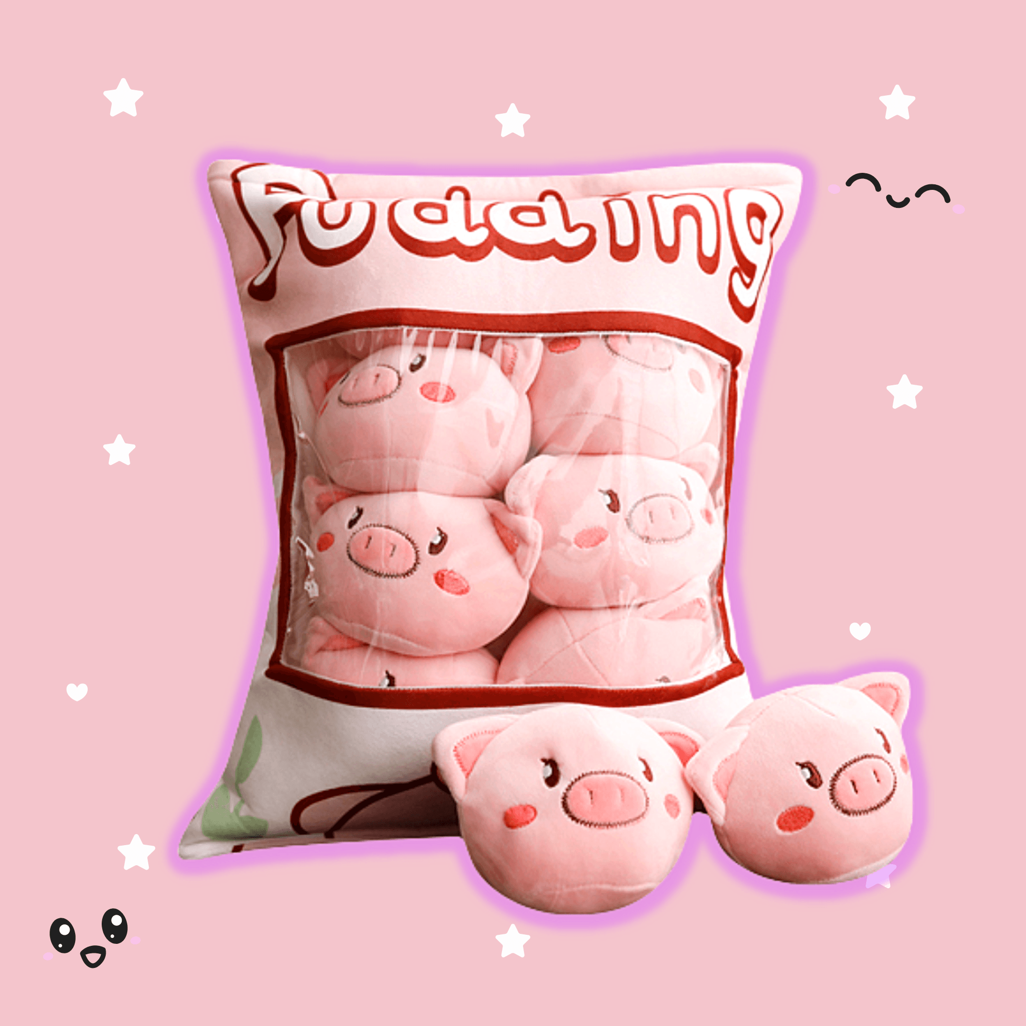 Soft Squishy Mochi Plushie Toy Set - 6 Pack Cute Kawaii Stress Relief Pillows for Kids & Adults | Perfect for Home Decor, Office Desk, Car Seat & Anxiety Relief Gifts