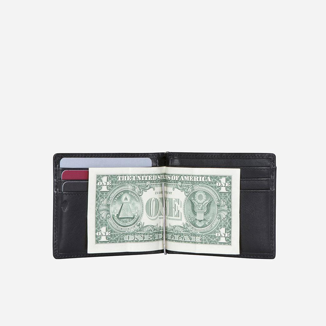 Premium Jekyll & Hide Oxford Leather Money Clip Wallet for Men - Slim RFID Blocking Bifold Wallet with Card Slots - Perfect for Travel, Business & Everyday Use
