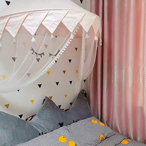 Princess Bed Canopy for Girls - Kids Castle Play Tent with Mosquito Net - Nursery Decor for Toddler & Baby Room - Perfect for Bedroom, Playroom & Sleepovers