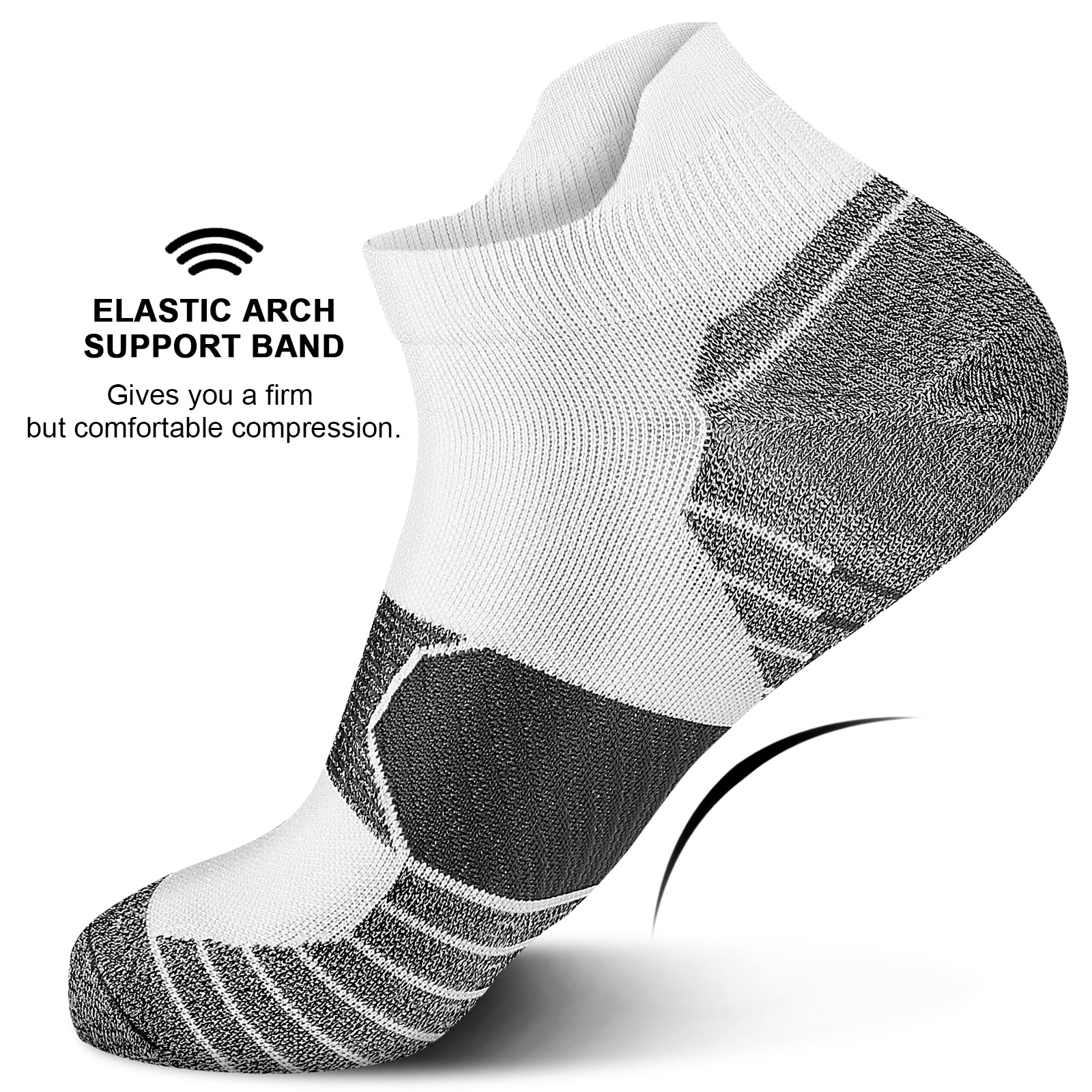 GECKOMAN x PAPLUS Women's Breathable Ankle Athletic Socks 2 Pairs - Comfortable Running & Workout Socks for Gym, Yoga & Daily Wear