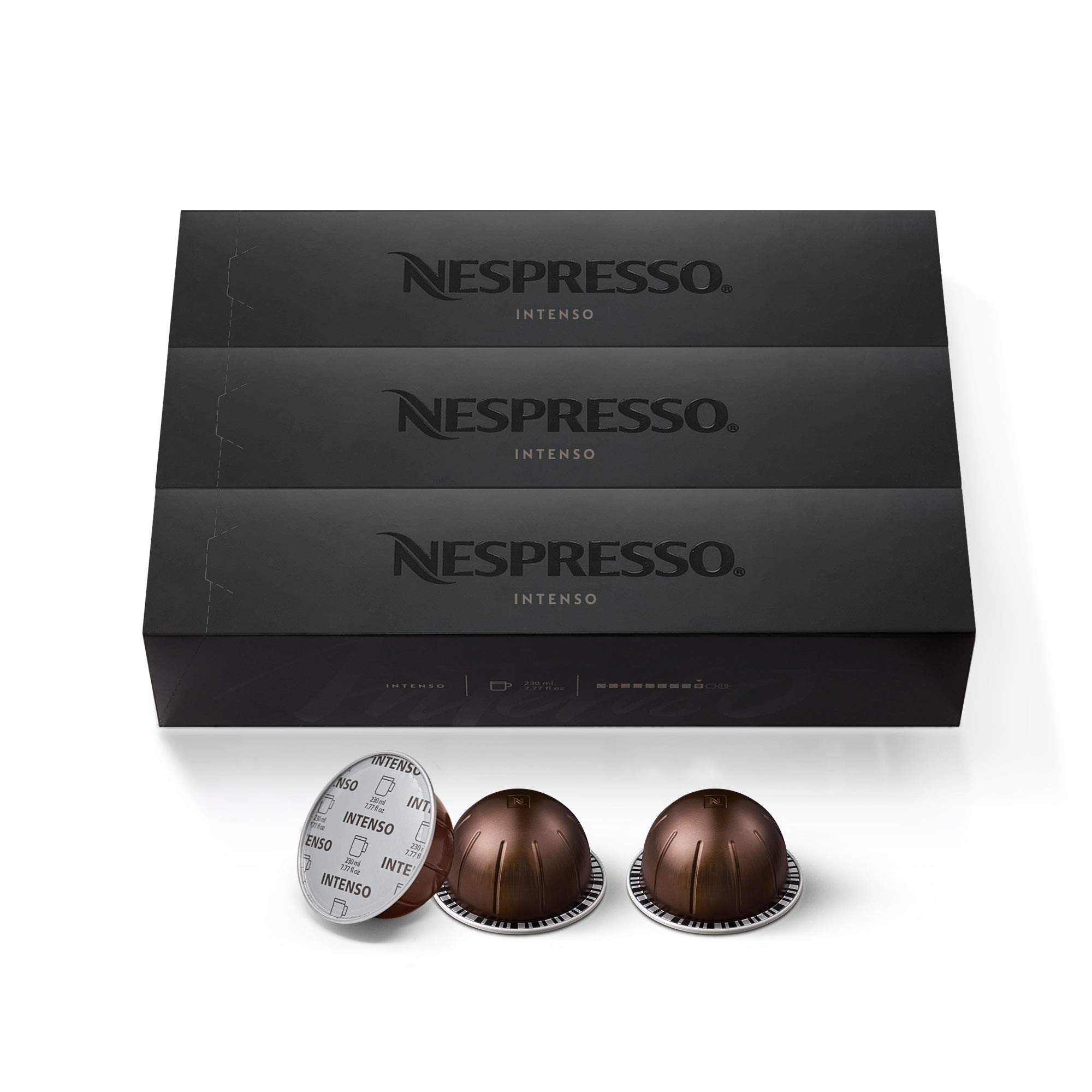 Nespresso VertuoLine Espresso & Dark Roast Coffee Pods Variety Pack - 40 Capsules for Bold Coffee Lovers - Perfect for Home Brewing, Office Use & Gifts