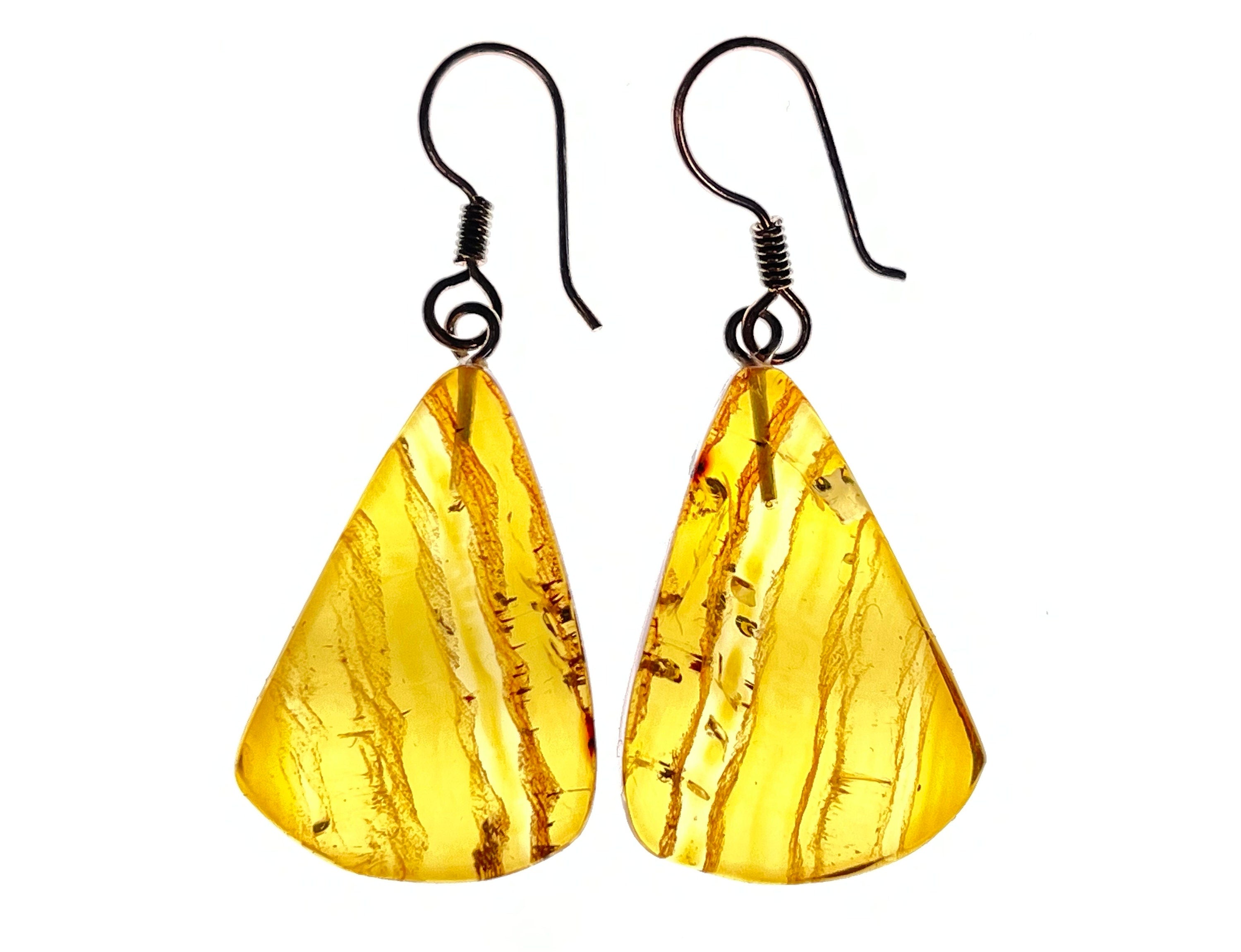 AMBER Crystal Earrings - Handmade Healing Jewelry with Natural Stones | Elegant Dangle Statement Earrings for Women | Perfect for Boho Fashion, Spiritual Healing & Special Occasions