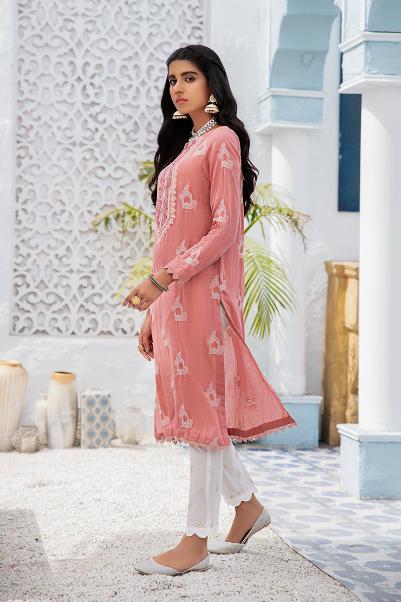 AFSANEH Embroidered Shirt for Women - Elegant Floral Design, Breathable Cotton Fabric - Perfect for Casual Wear, Office Outfits & Summer Fashion