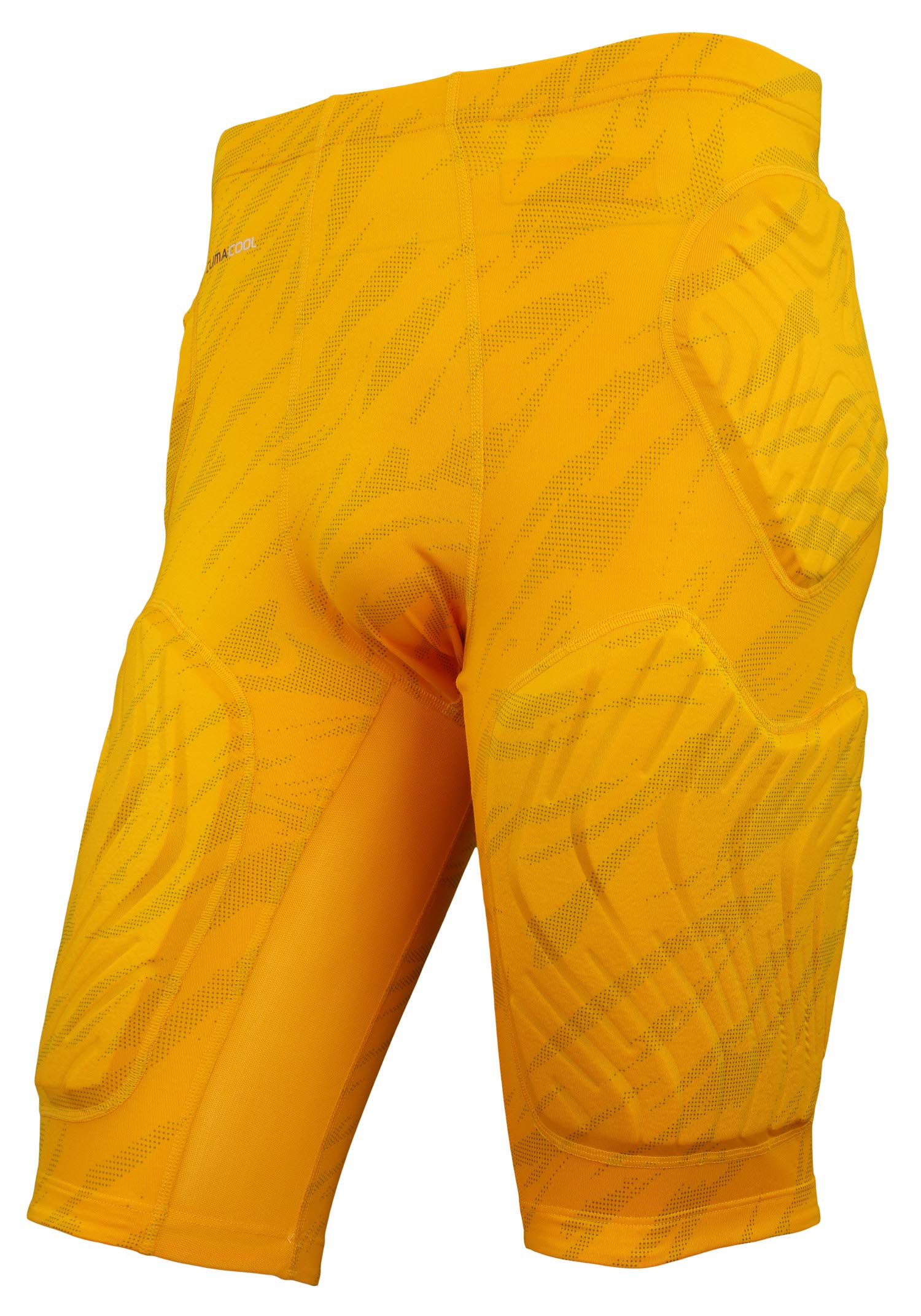adidas PAD Compress Shorts - XLT Size, Gold Color - High-Performance Compression Shorts for Running, Gym & Sports Training