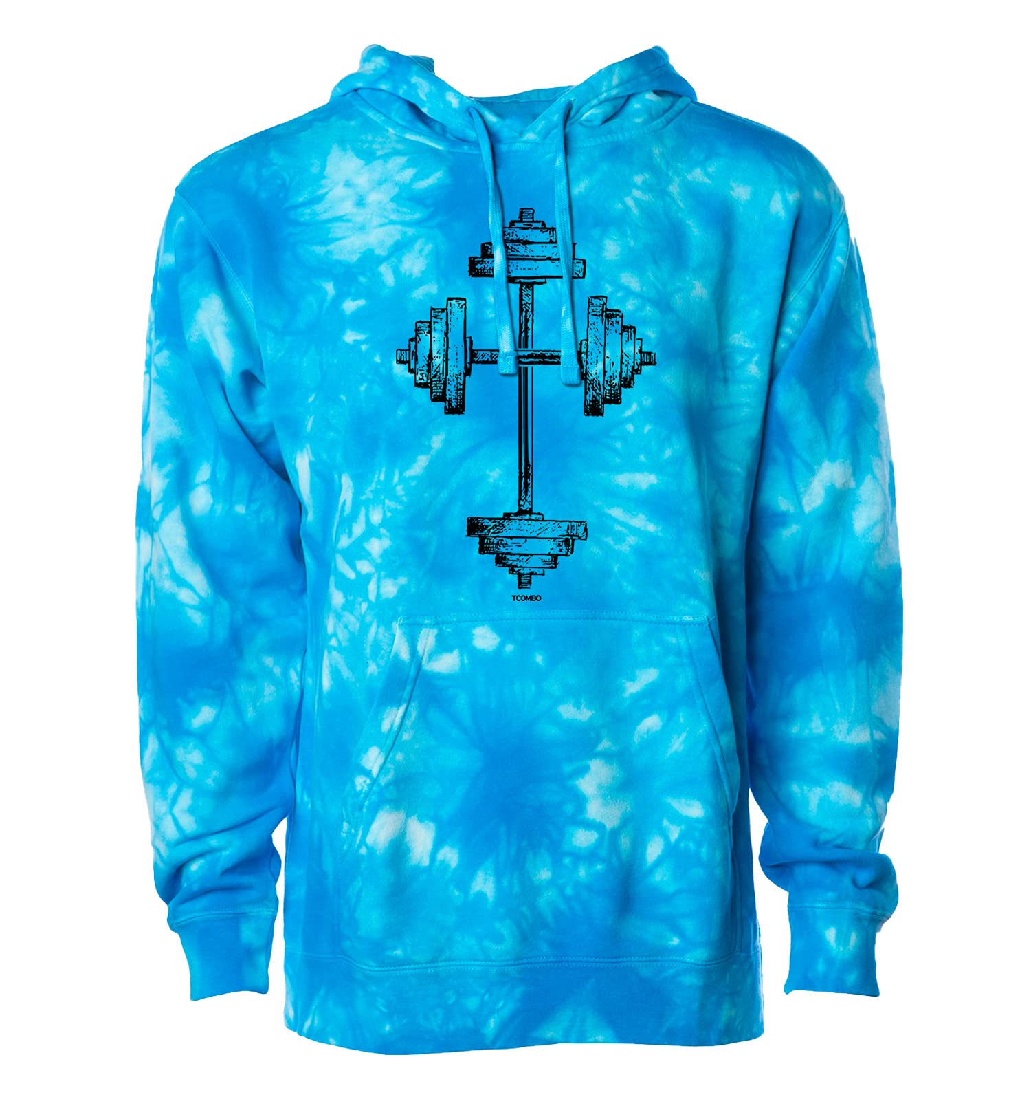 Barbell Cross Gym Workout Hoodie - Faith Inspired Unisex Sweatshirt for Weightlifting & Fitness Training