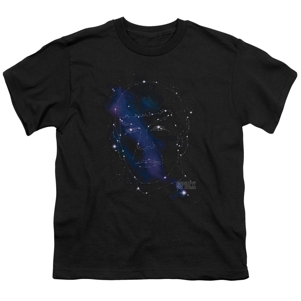 Star Trek Spock Constellation Graphic Unisex Youth T-Shirt for Boys & Girls - Perfect for Cosplay, Gifts & Everyday Wear