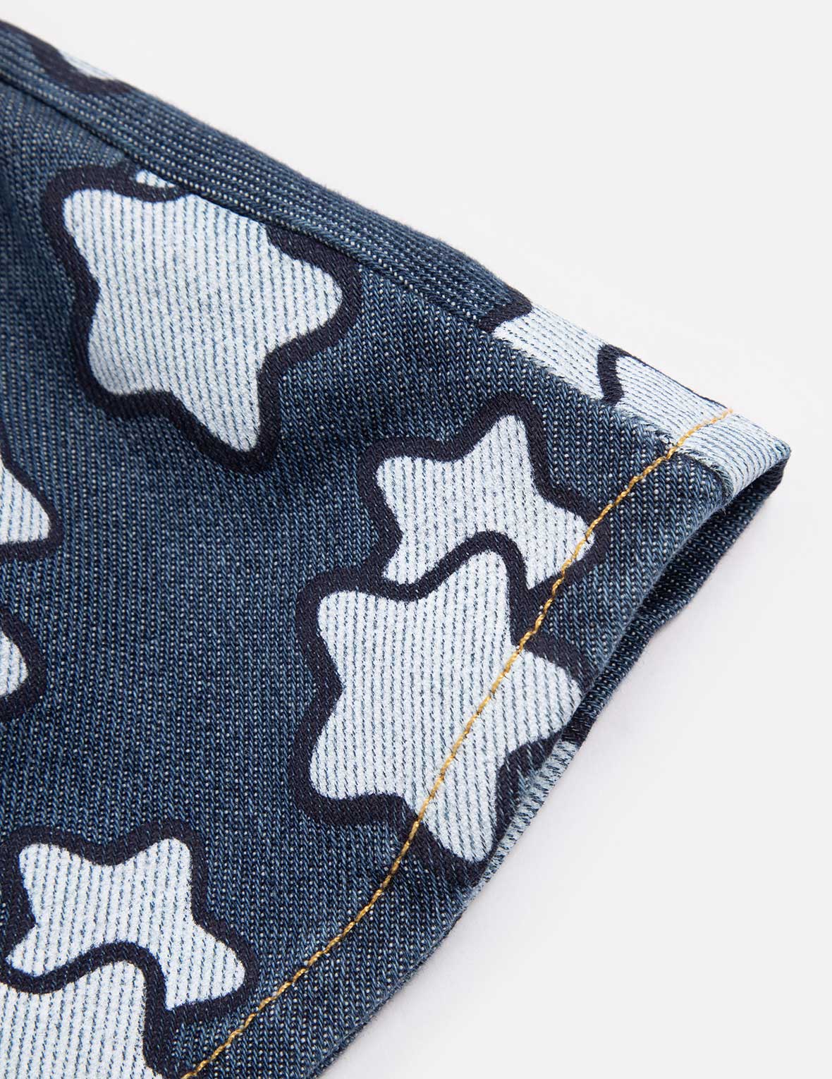 Allover Star Print Regular Fit Denim Skirt for Women - Trendy A-Line Denim Skirt with Comfortable Stretch - Perfect for Casual Outfits, Street Style & Summer Fashion