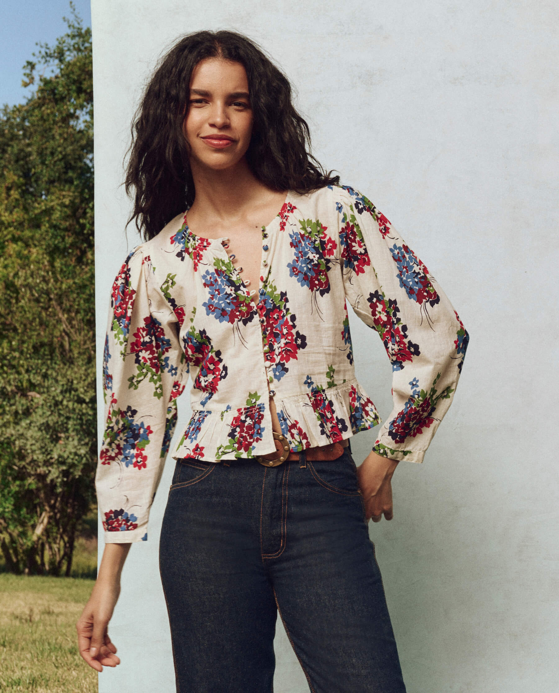 The Sicily Top - Oasis Floral Print Women's Blouse | Summer Fashion, Beach Vacation & Date Night Outfit