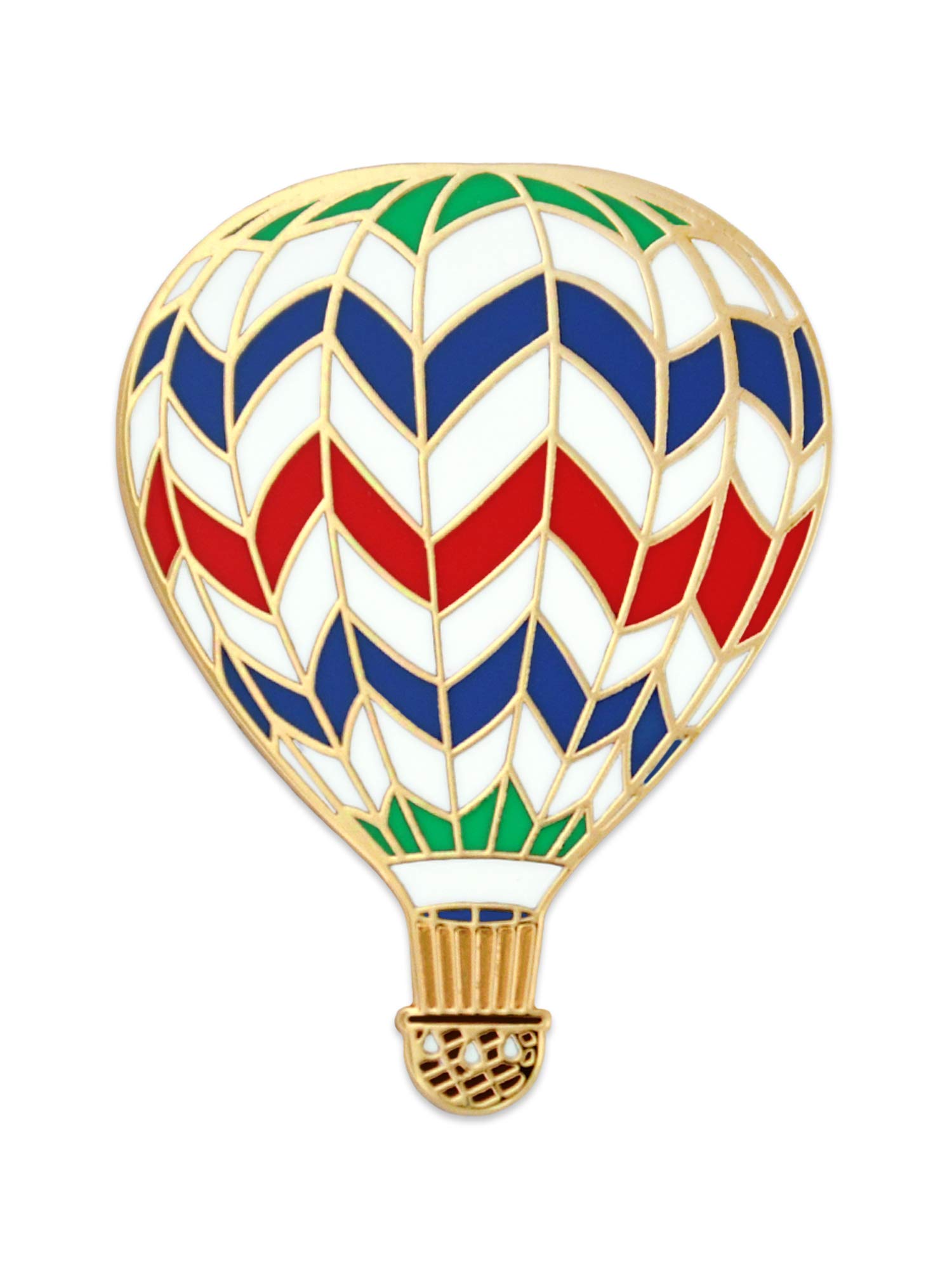 Hot Air Balloon Enamel Lapel Pin - Vintage Travel Accessory for Jackets, Bags & Hats - Perfect for Collectors, Travel Enthusiasts & Gift Giving