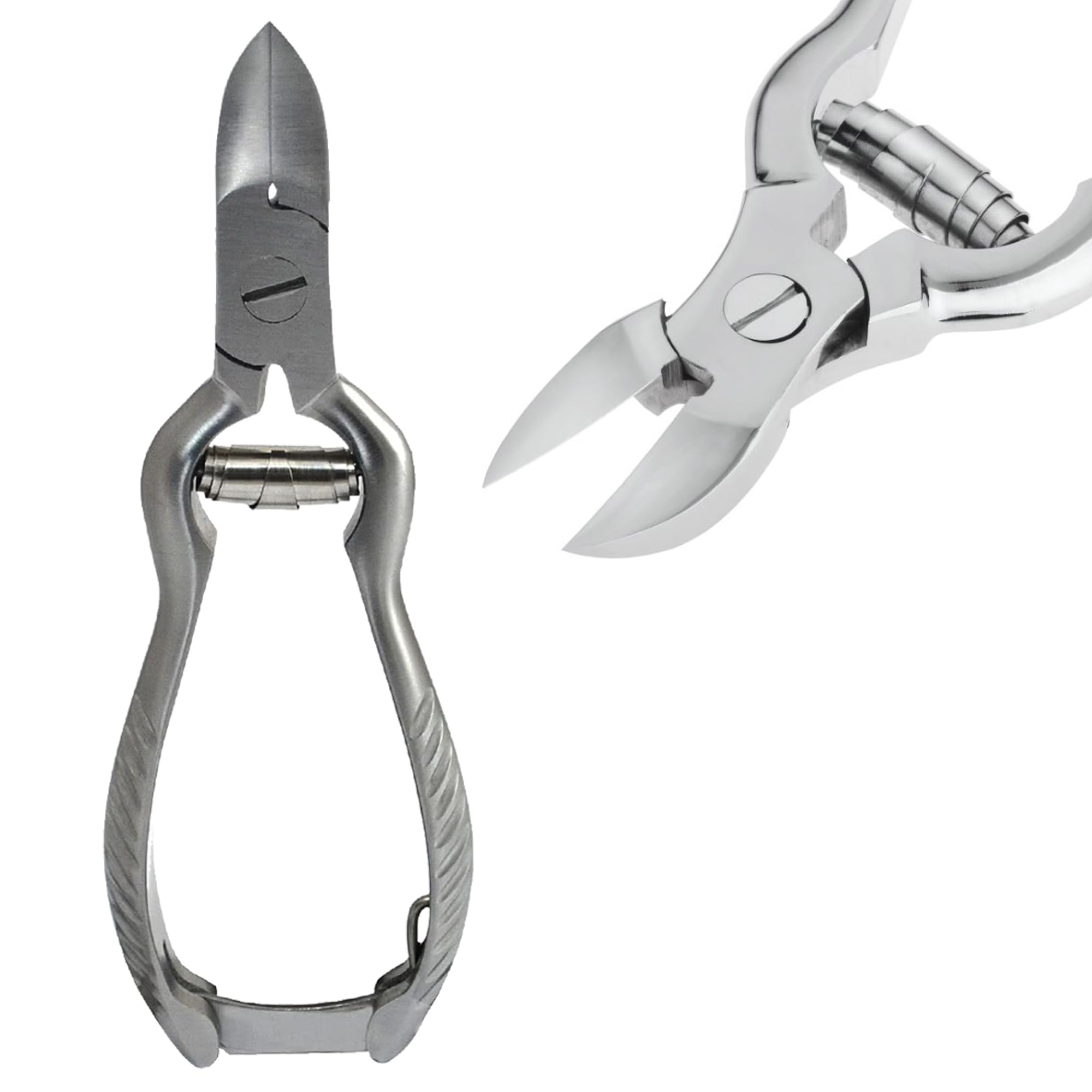 Professional Heavy Duty Toe Nail Clippers for Thick Nails - Chiropody & Podiatry Grade Stainless Steel Nippers - Perfect for Elderly, Diabetic Foot Care & Ingrown Toenail Treatment