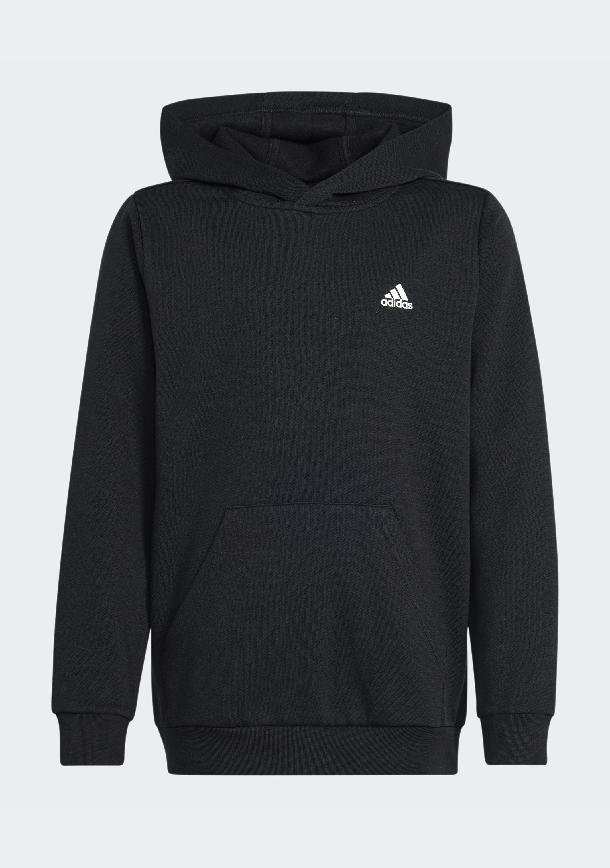 Adidas Kids' Essentials Small Logo Fleece Hoodie - Soft & Cozy Pullover for Boys & Girls - Perfect for School, Playdates & Outdoor Activities