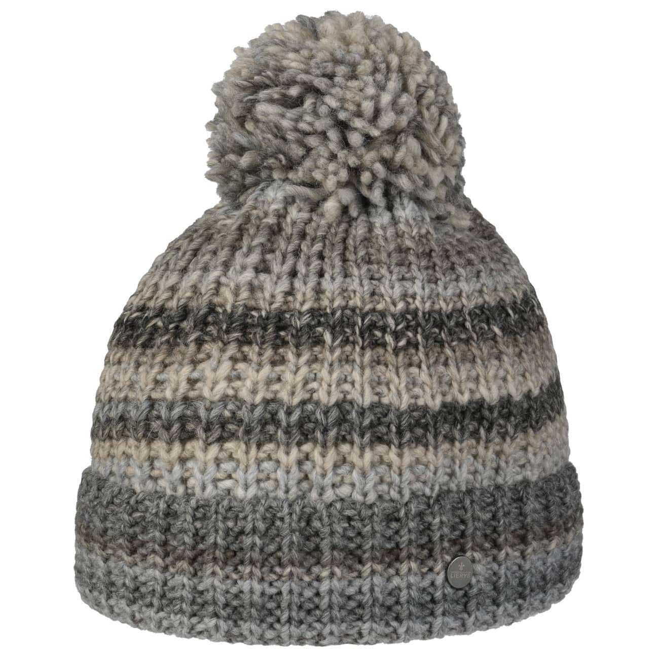 Lierys Finja Bobble Hat - Warm Winter Knit Beanie for Women & Men - Cozy Cable Knit Pom Pom Hat for Cold Weather - Perfect for Skiing, Snowboarding & Outdoor Activities