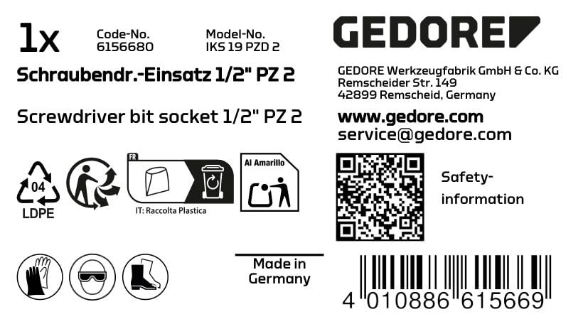 GEDORE IKS 19 PZD 2 Professional 1/2