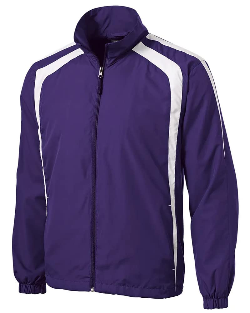 Mens Colorblock Full Zip Raglan Jacket - Regular, Big & Tall Sizes - Perfect for Casual Outings & Outdoor Adventures