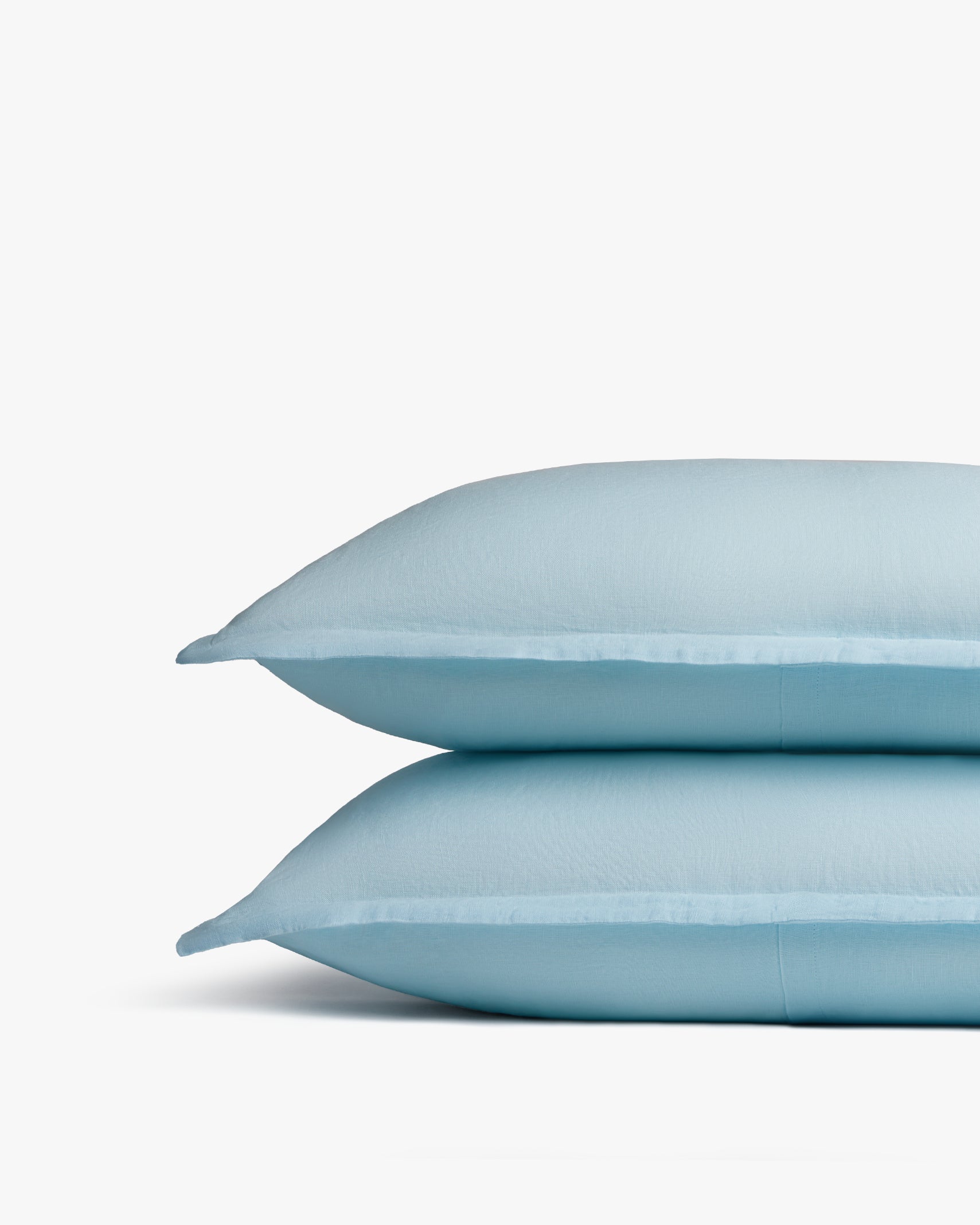 le FLEUR* Geneva Blue Linen Sham Set - Premium Bedding for Modern Bedrooms & Guest Rooms