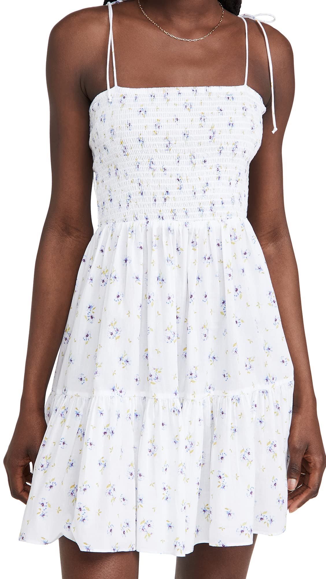 Playa Lucila Women's Floral Mini Dress - Summer Sleeveless V-Neck Sundress for Beach, Party & Vacation | Lightweight & Comfortable