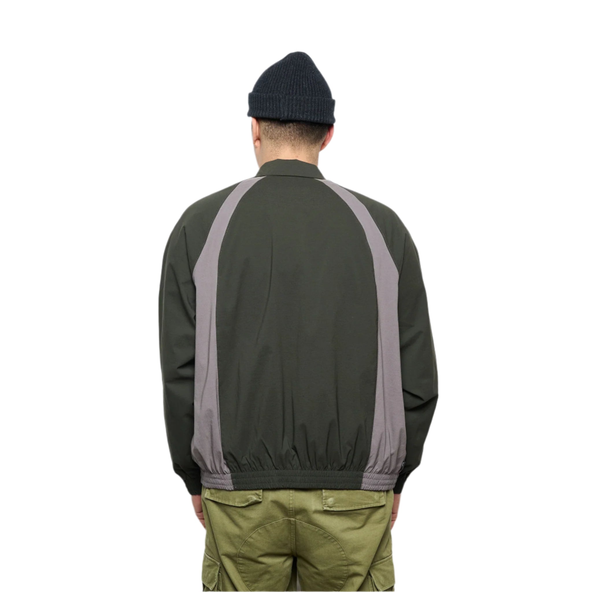 Nike SB Zip Woven Jacket for Men - Lightweight Windbreaker with Hood (Sequoia/Cave Stone/White) | Perfect for Skateboarding, Running & Outdoor Activities