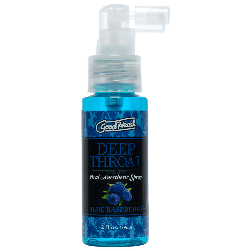 GoodHead Deep Throat Flavored Oral Anesthetic Spray - Long Lasting Numbing Spray for Oral Sex & Intimate Play, Perfect for Couples & Adult Use