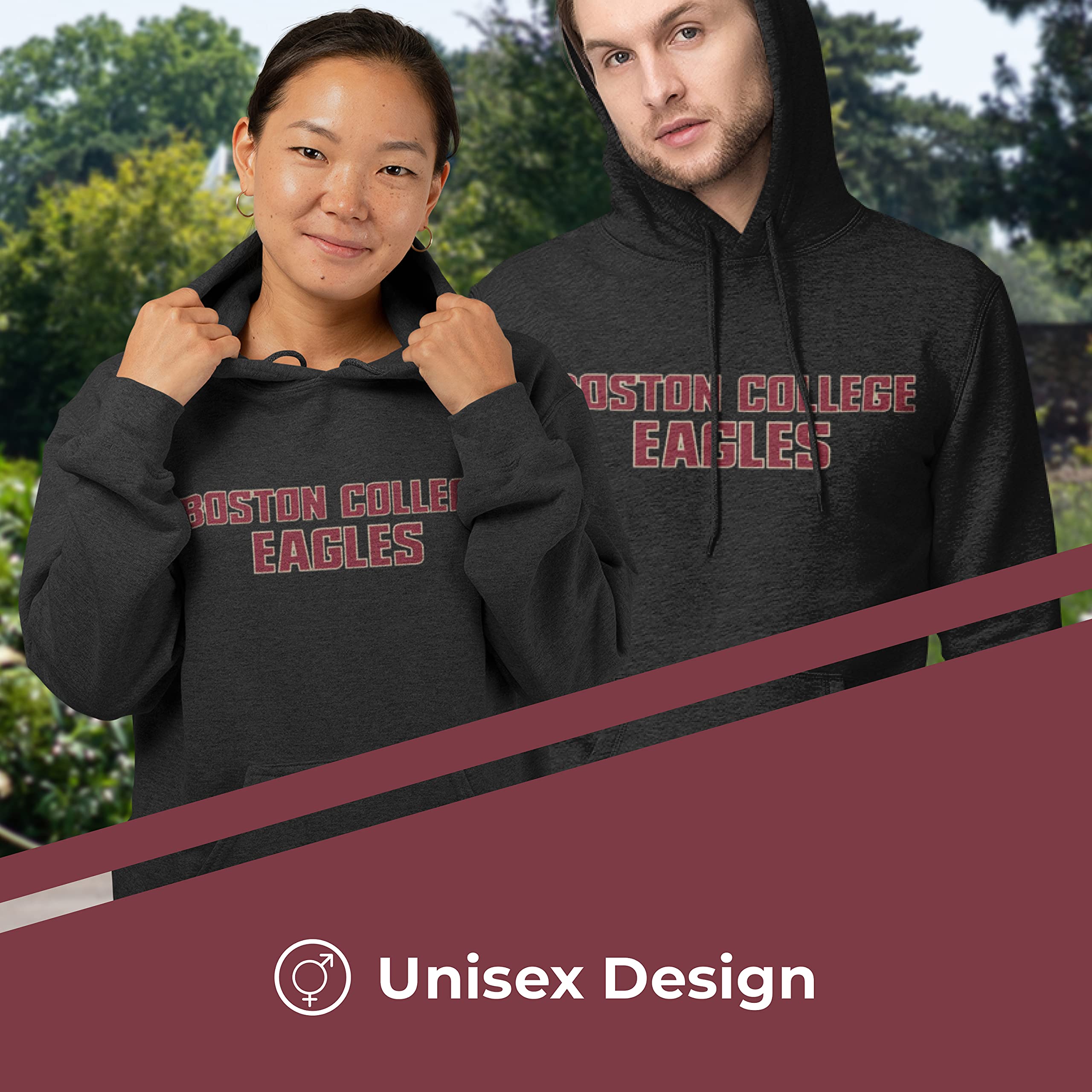 NCAA Cotton Blend Charcoal Hooded Sweatshirt for Adults - Soft Ringspun Fabric, Comfortable & Stylish - Perfect for Game Day, Campus Wear & Casual Outfits