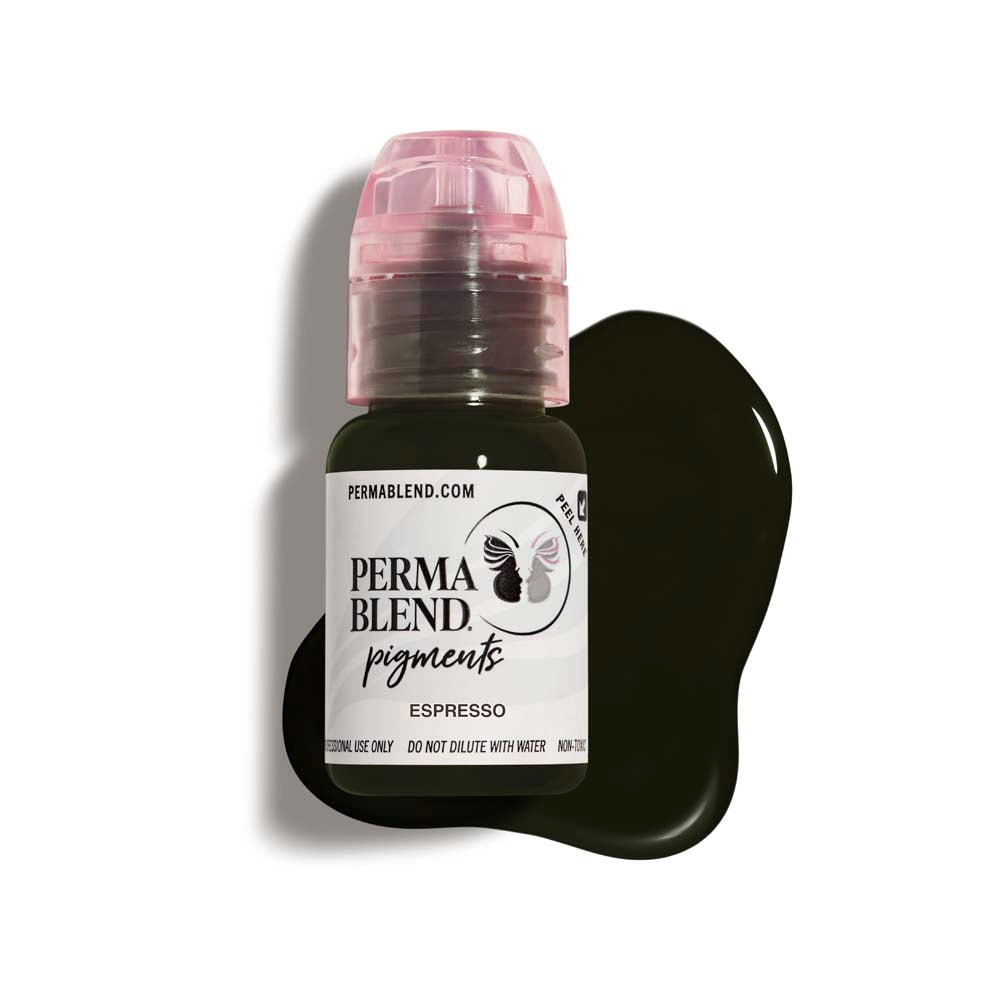 Perma Blend Espresso Pigment - Professional Tattoo Ink for Permanent Makeup & Body Art - Perfect for Eyebrows, Eyeliner & Lip Blush Tattooing