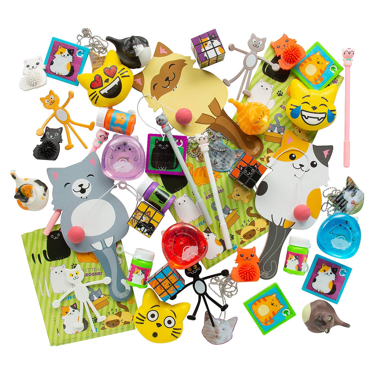 50-Piece Assorted Cat Toys for Indoor & Outdoor Play - Interactive Pet Toys for Kittens & Adult Cats - Perfect for Playtime, Training & Enrichment