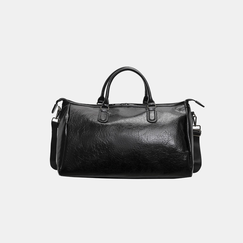 Premium PU Leather Oversize Travel Bag - Large Durable Carry-On Luggage for Women & Men, Perfect for Airplane, Weekend Getaways & Business Trips