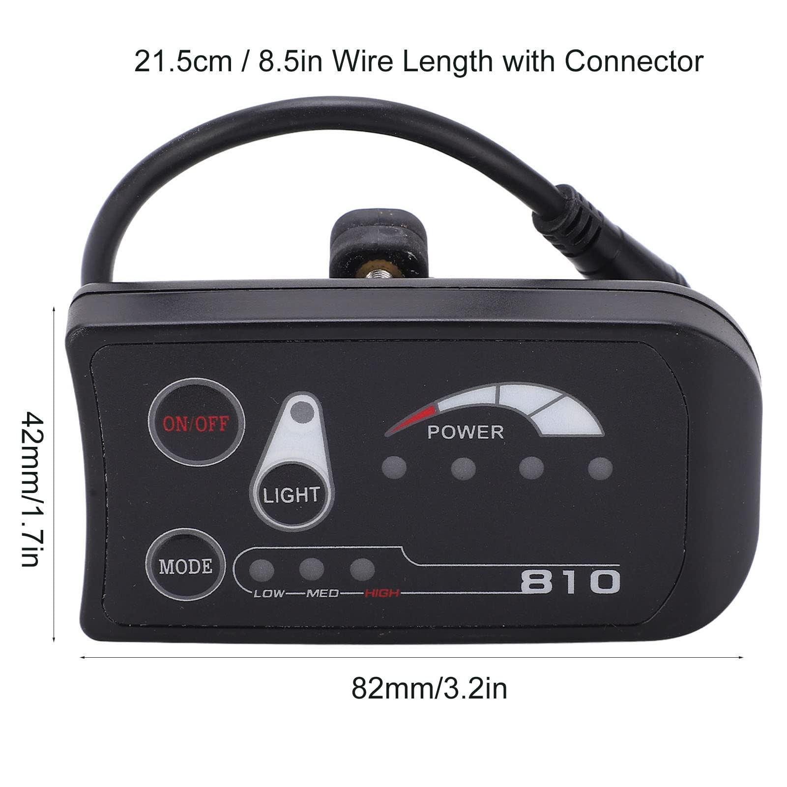 36V 48V Electric Bike LED Display Control Panel - Waterproof E-Bike LCD Screen for Bicycle Modification | Perfect for Commuting, Mountain Biking & Urban Riding
