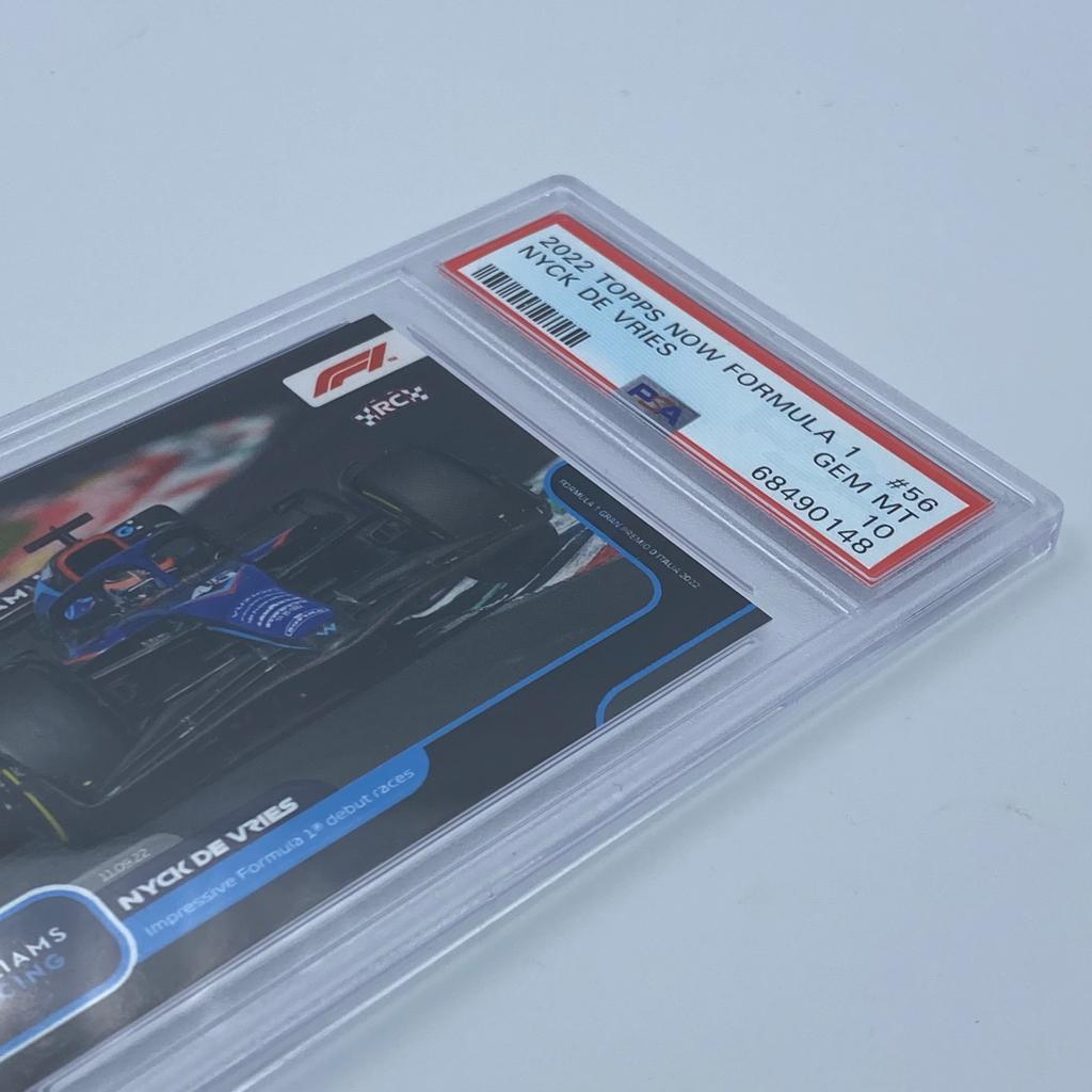PSA 10 Graded Nyck de Vries 2023 Formula 1 Debut Rookie Card #056 - Perfect for F1 Collectors and Racing Memorabilia Displays