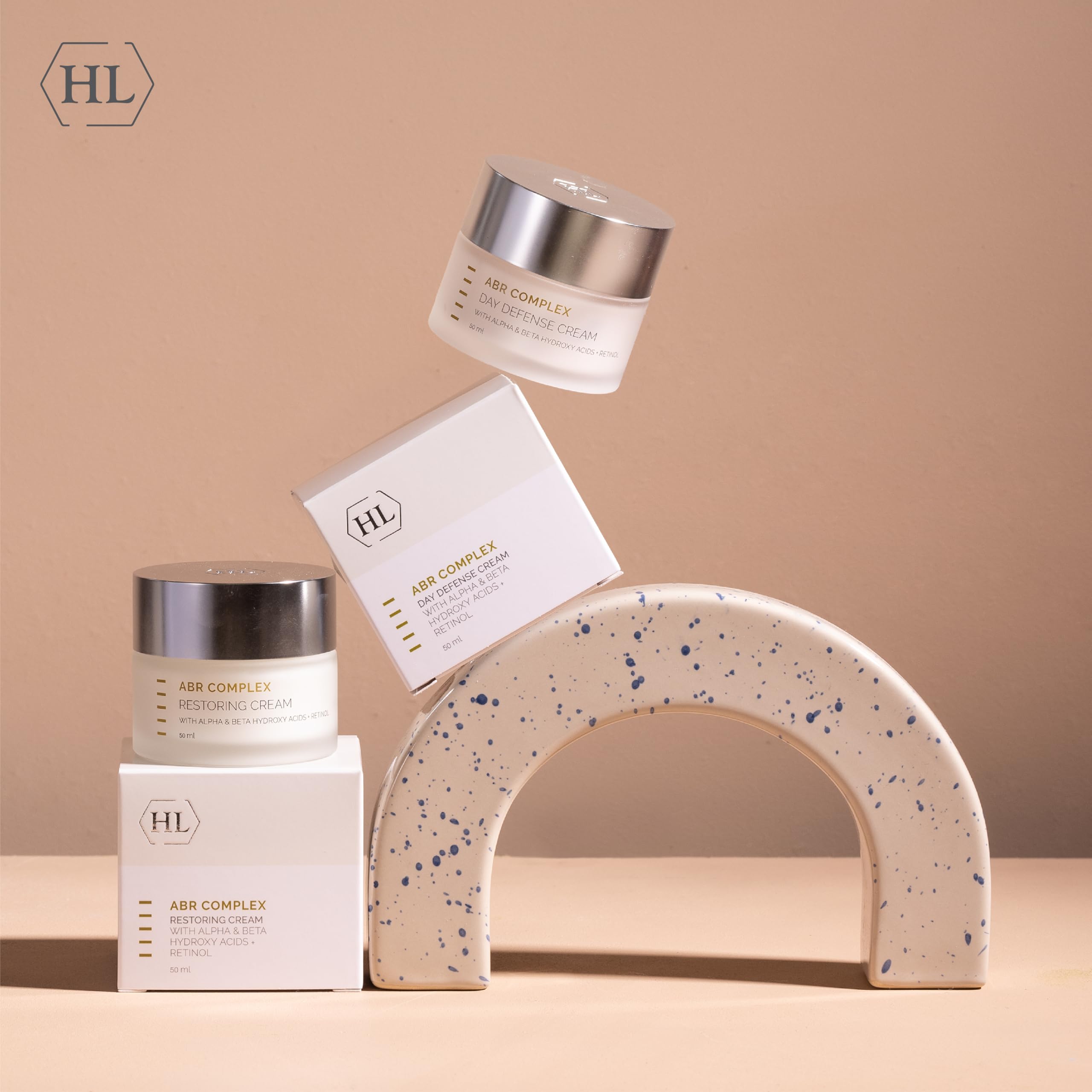 HL Holy Land Cosmetics ABR Complex Retinol Night Cream with Alpha Hydroxy Acids & Salicylic Acid - Anti-Aging, Wrinkle Repair & Skin Renewal (1.7 fl.oz) - Perfect for Nighttime Skincare Routine & Dry Skin Treatment