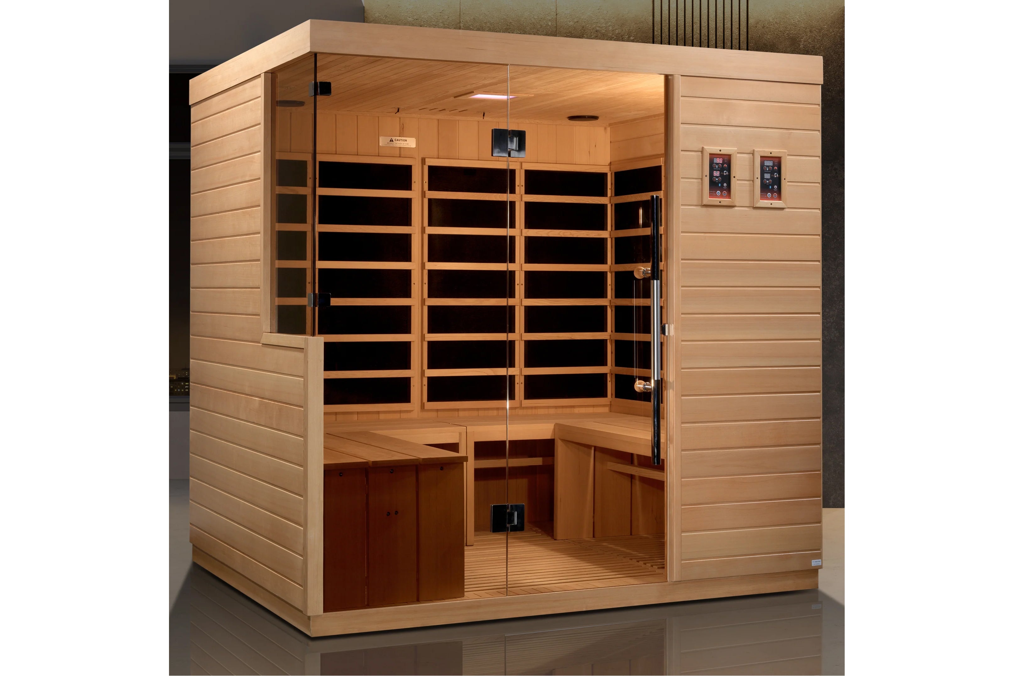 Dynamic La Sagrada 6-Person Indoor Ultra Low EMF FAR Infrared Sauna - Perfect for Home Relaxation & Detox