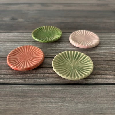 Premium Hana Akari Round Chopstick Rest - Elegant Japanese Tableware for Sushi, Ramen & Asian Dining - Perfect for Home, Restaurants & Gifts