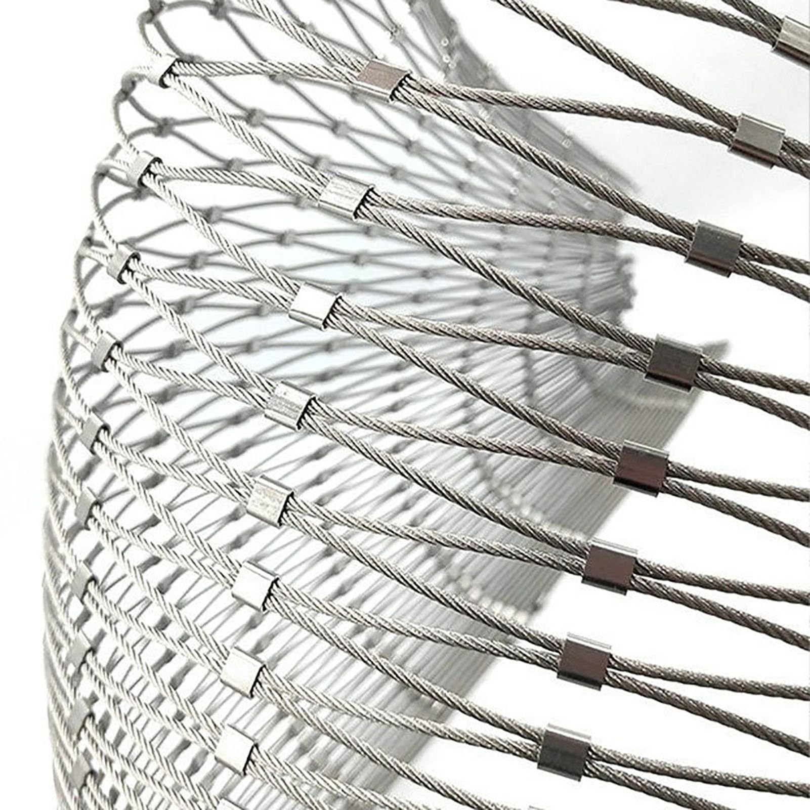 Stainless Steel Mesh Net for Kids Stairs, Flexible Safety Rope Net for Balcony - Durable Childproof Barrier for Children, Pets & Toys - Perfect for Indoor/Outdoor Play Areas & Home Security