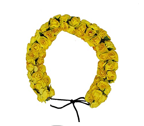 Artificial Hair Gajra with Mogra Flowers - Elegant Bridal Hair Accessory for Women & Girls - Perfect for Weddings, Parties & Festivals - Pack of 1 (Model 8)