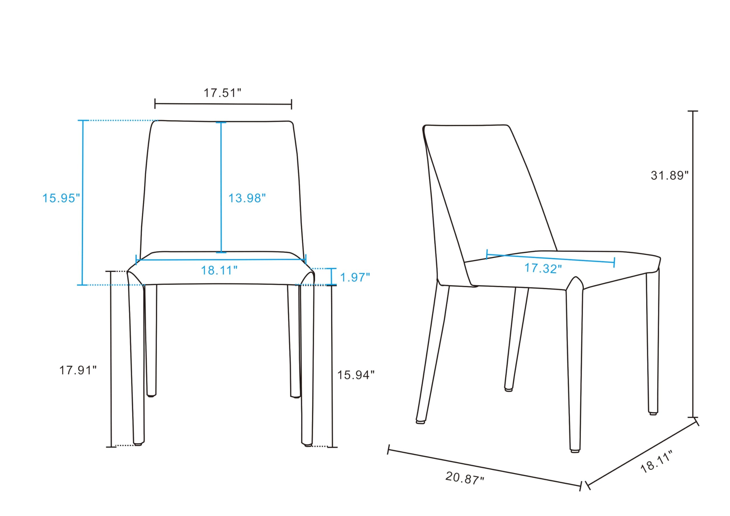 Paris Modern Saddle Leather Dining Chairs Set of 2 - Metal Frame & Comfortable Padded Seat - Fully Assembled Kitchen Accent Furniture in Coral - Perfect for Dining Rooms, Breakfast Nooks & Contemporary Home Decor