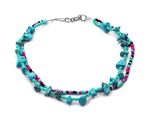 Turquoise/Hot-Pink/Black