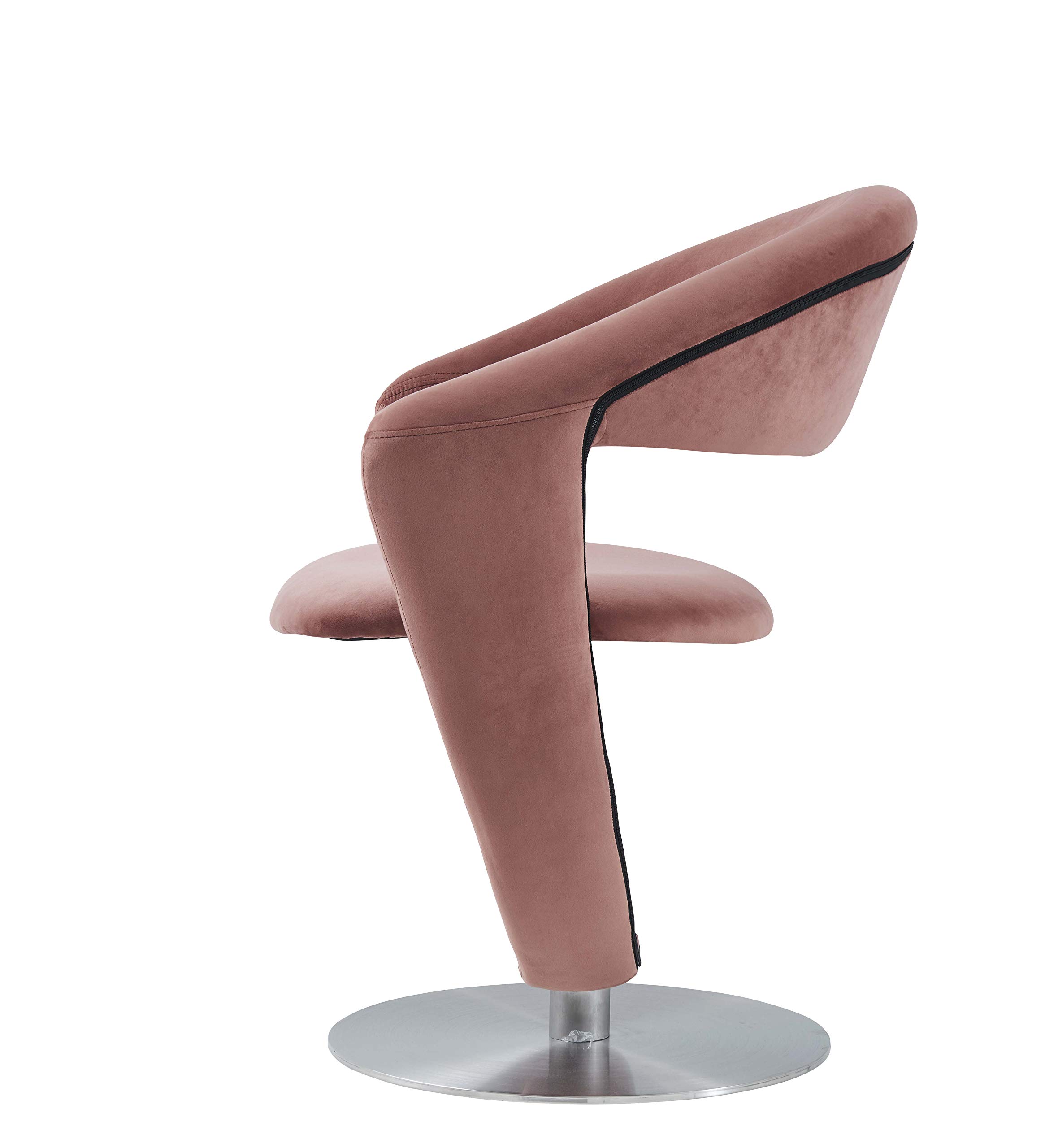 Global Furniture USA Mauve Dining Chair - Modern Upholstered Accent Chair for Kitchen, Dining Room & Office - Comfortable & Stylish Seating Solution