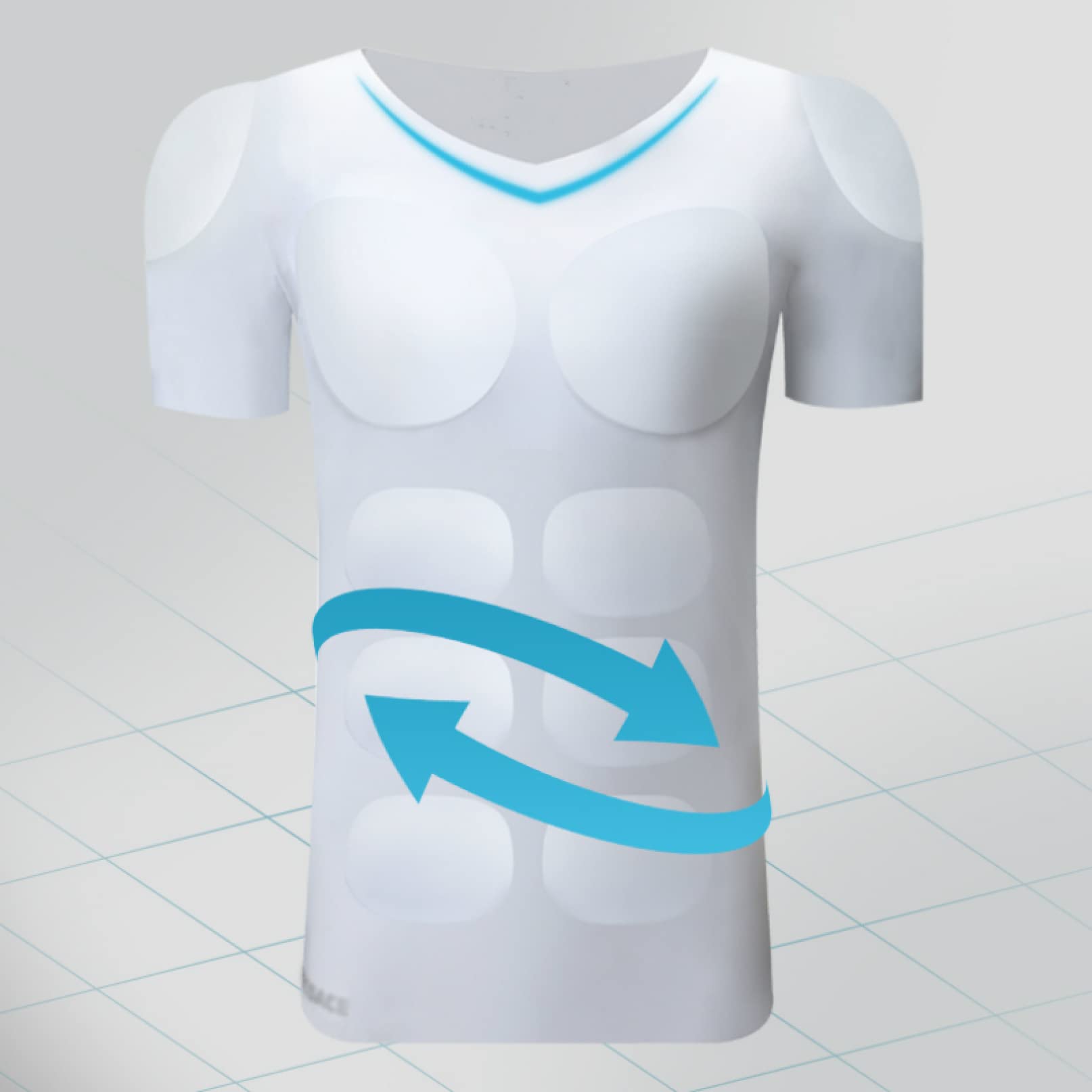 Men's Padded Compression Shirt - Slim Body Shaper Chest & Abdomen Control Tank Top | Workout Shapewear for Muscle Support & Posture Correction | Gym, Running & Everyday Wear