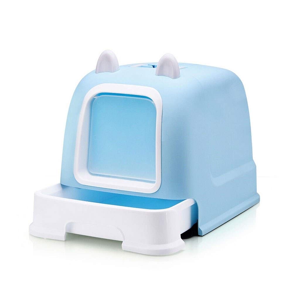 Portable Automatic Cat Litter Box with Handle & Drawer - Odor Control Self-Cleaning Pet Toilet for Indoor Cats | Perfect for Small Apartments & Travel
